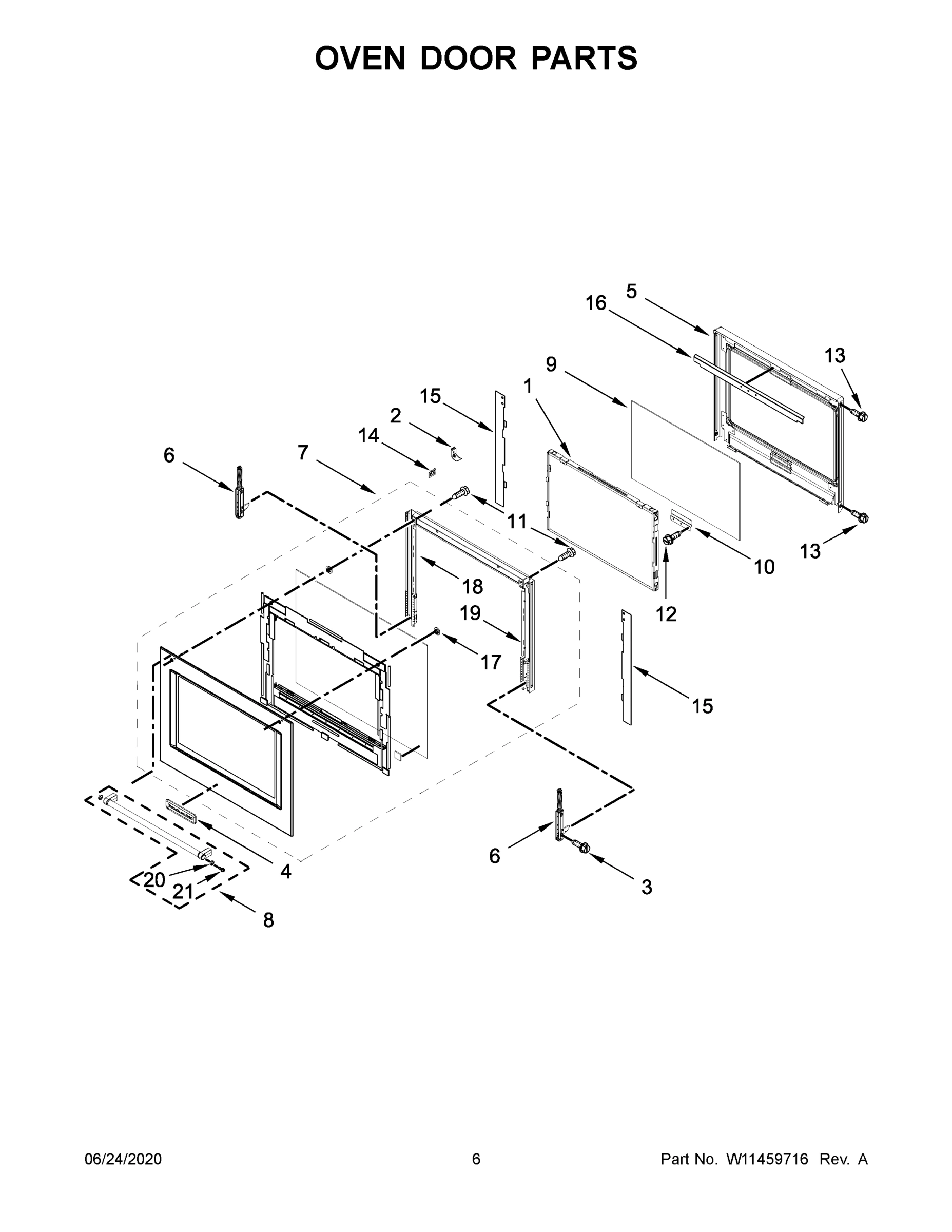 04 - OVEN DOOR PARTS