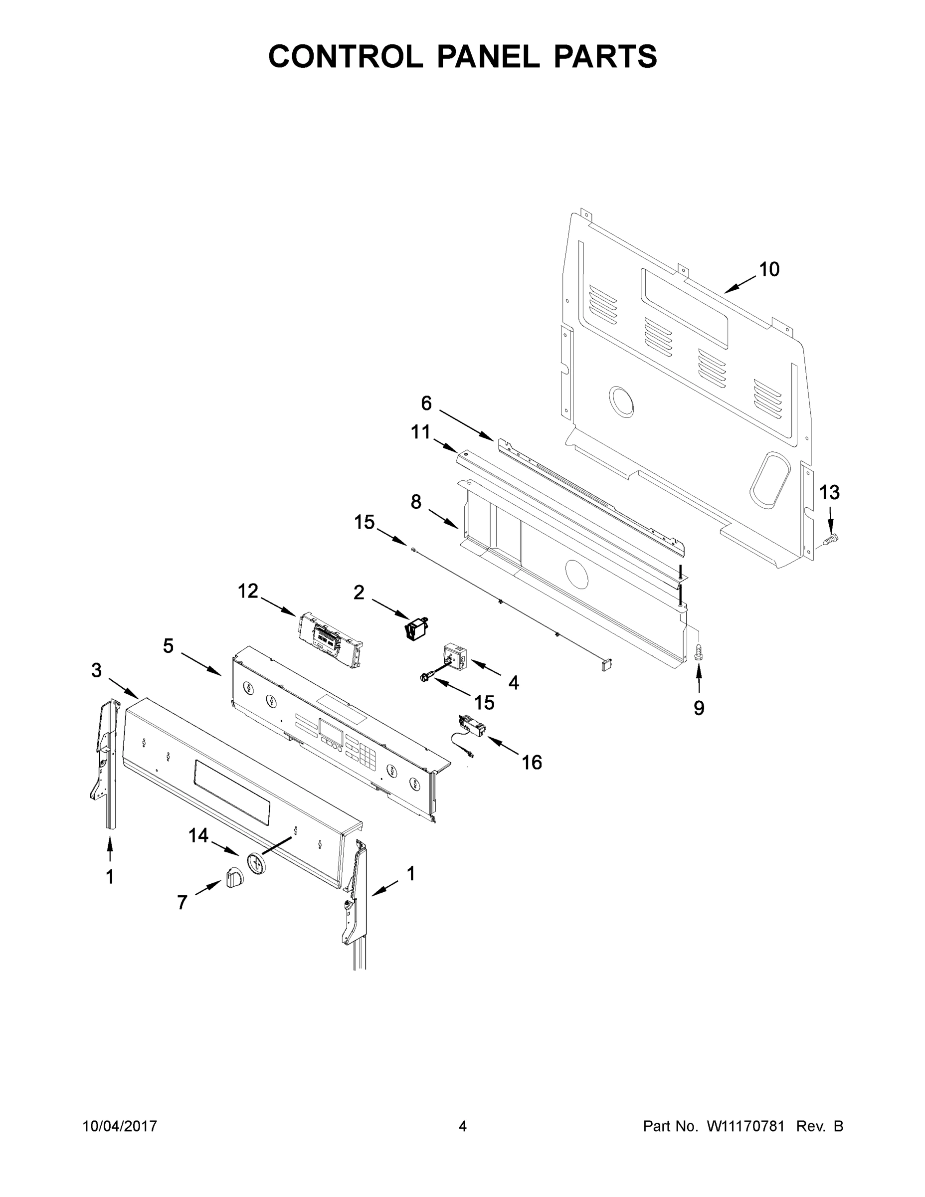 03 - CONTROL PANEL PARTS