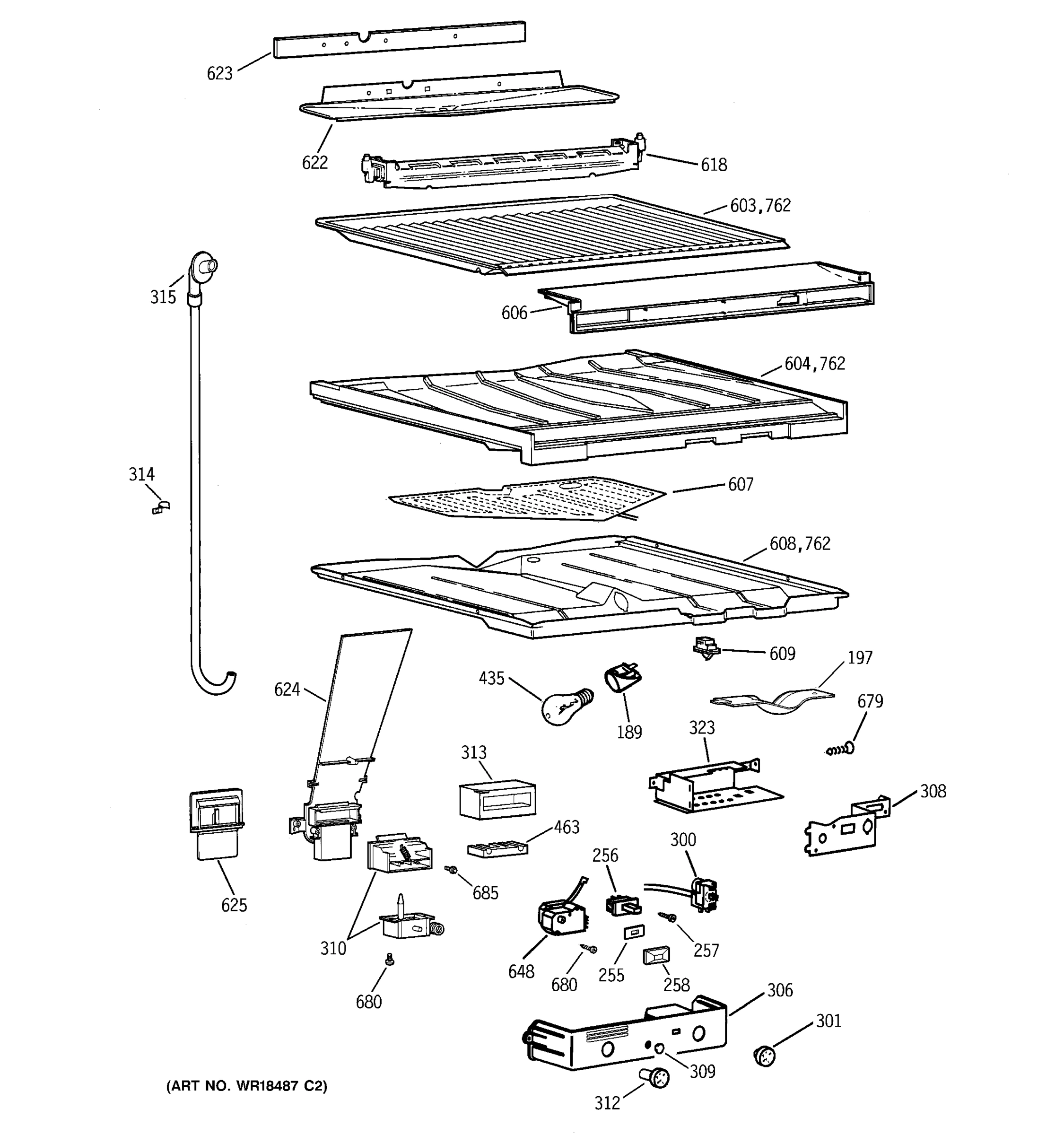 COMPARTMENT SEPARATOR PARTS