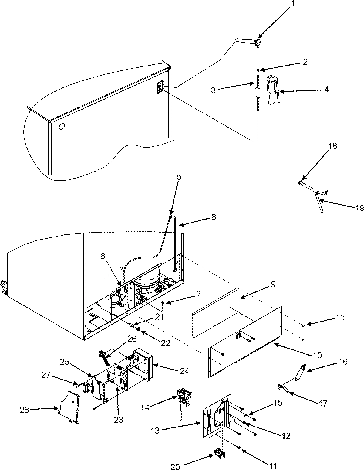 01 - CABINET BACK (GC2227HEK3/5/9)