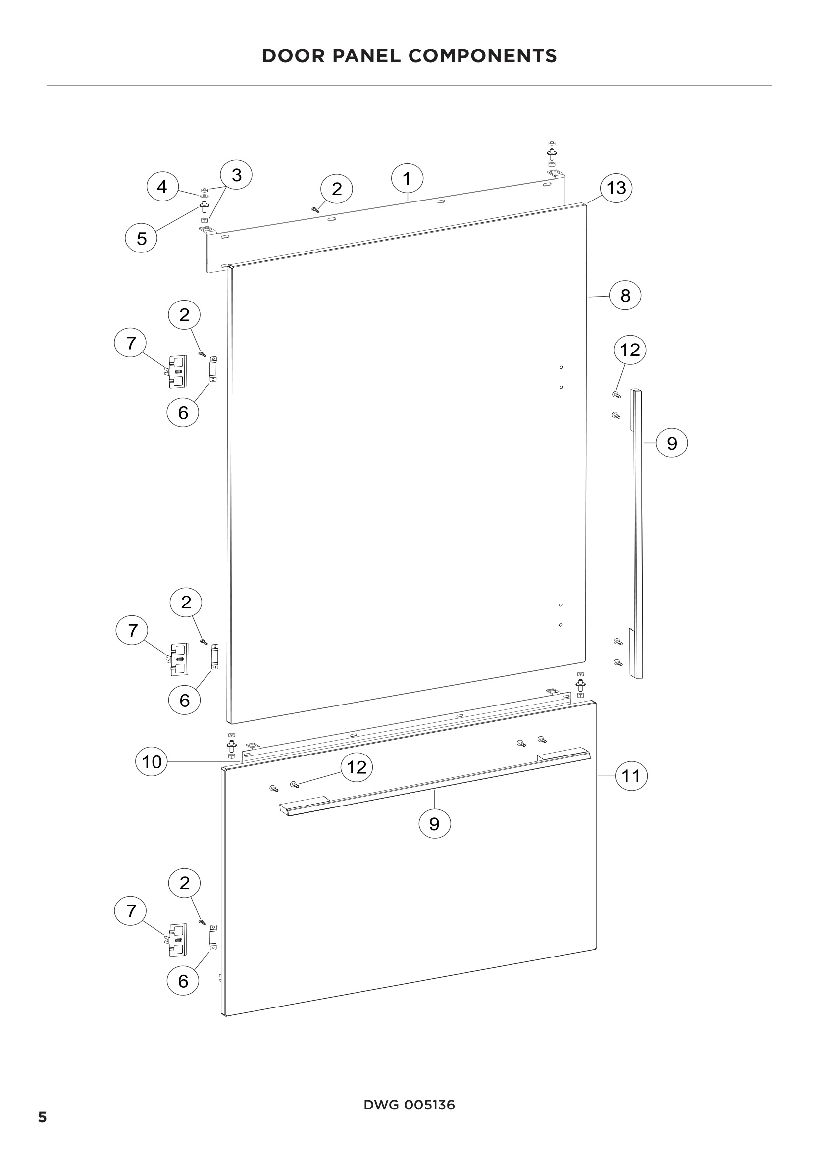 DOOR PANEL COMPONENTS