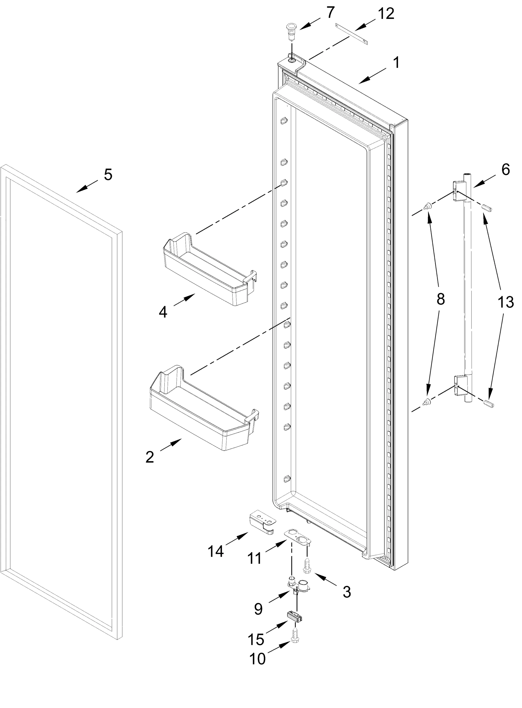 REFRIGERATOR DOOR PARTS