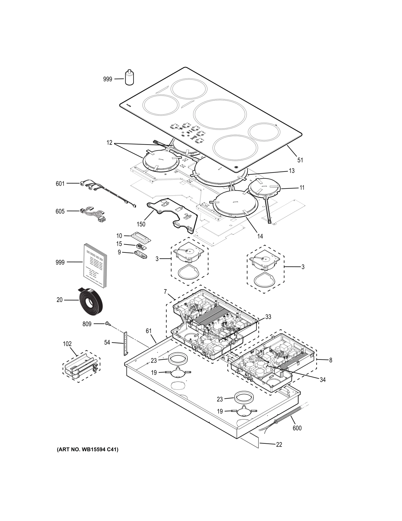 CONTROL PANEL & COOKTOP
