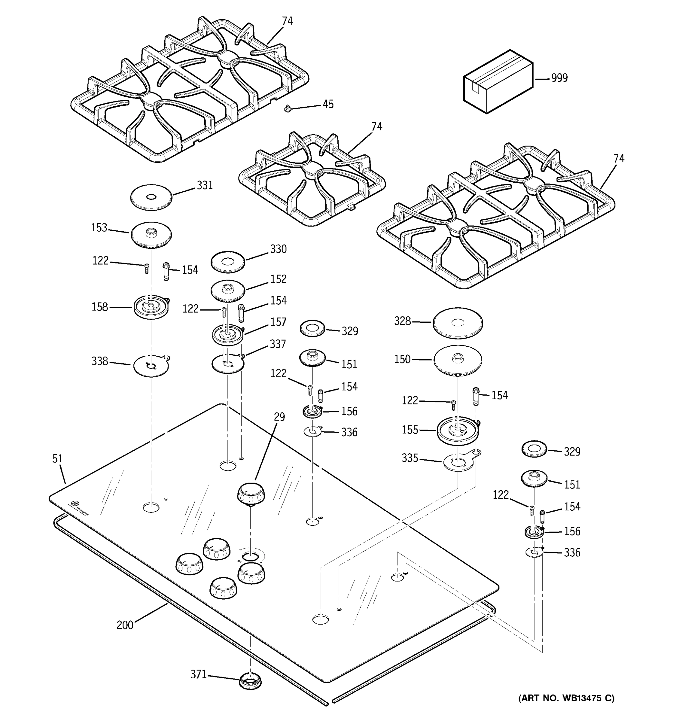 CONTROL PANEL & COOKTOP