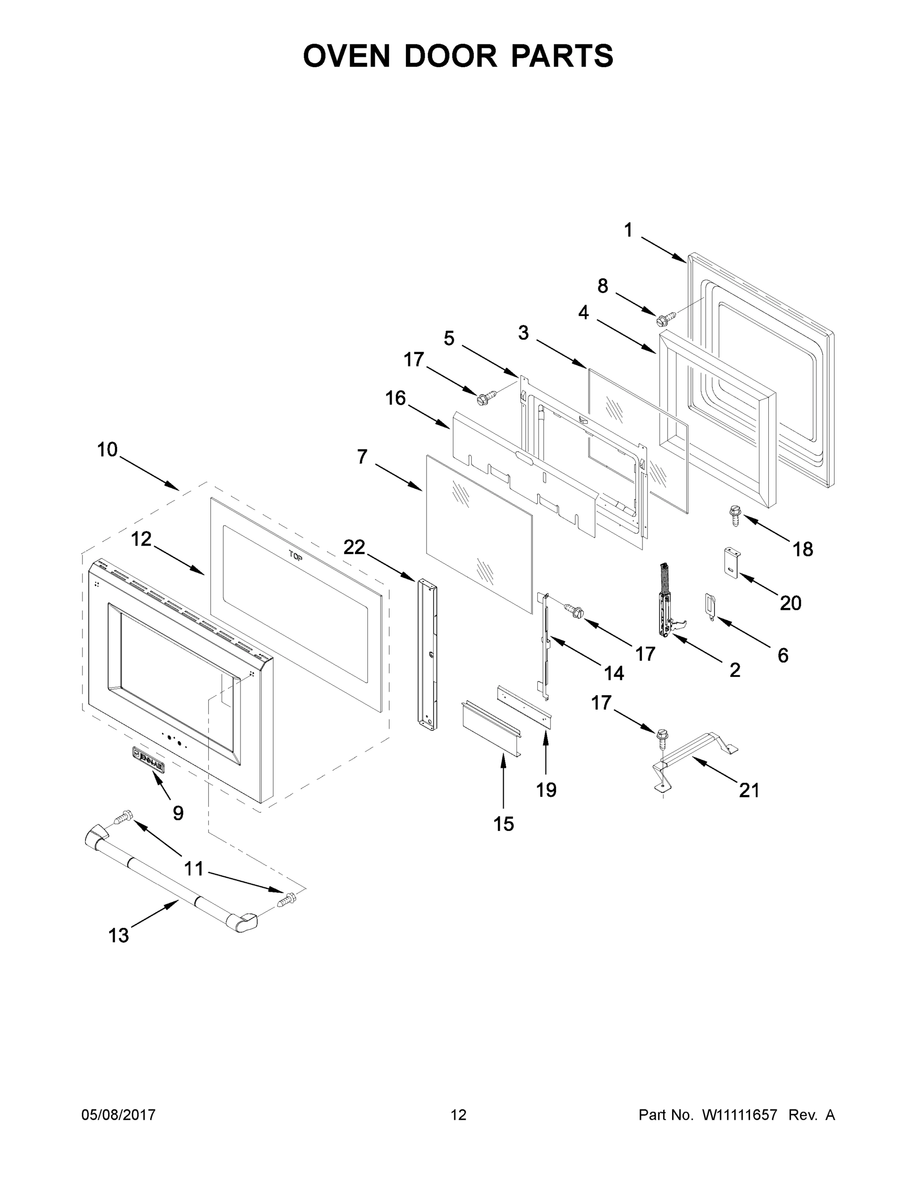 07 - OVEN DOOR PARTS