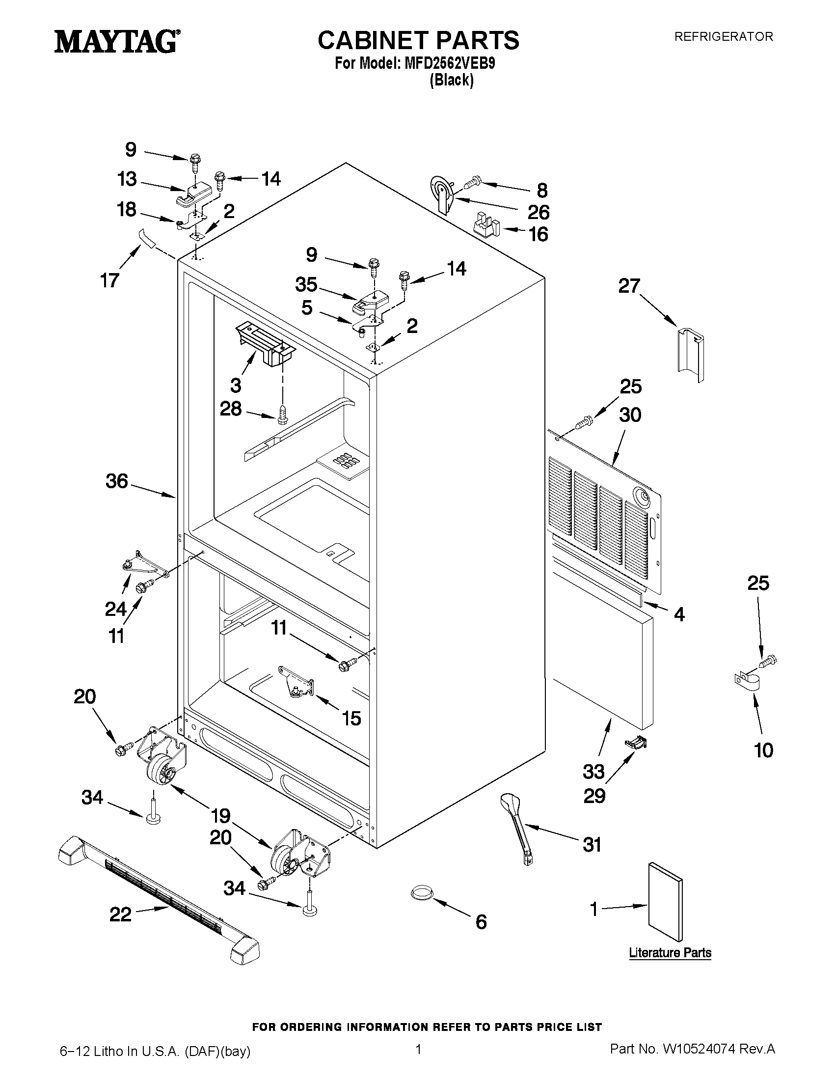 01 - CABINET PARTS