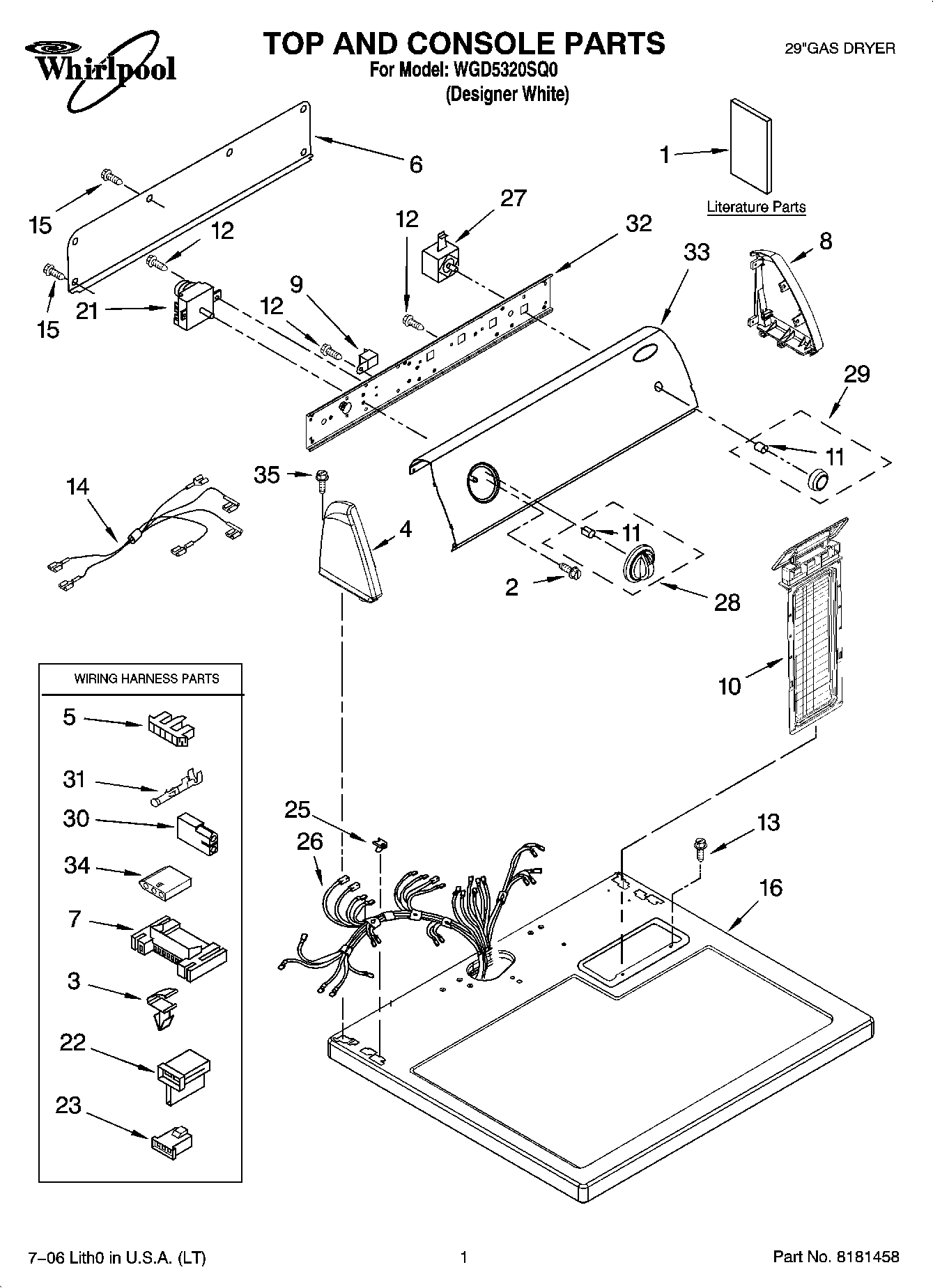 01 - TOP AND CONSOLE PARTS