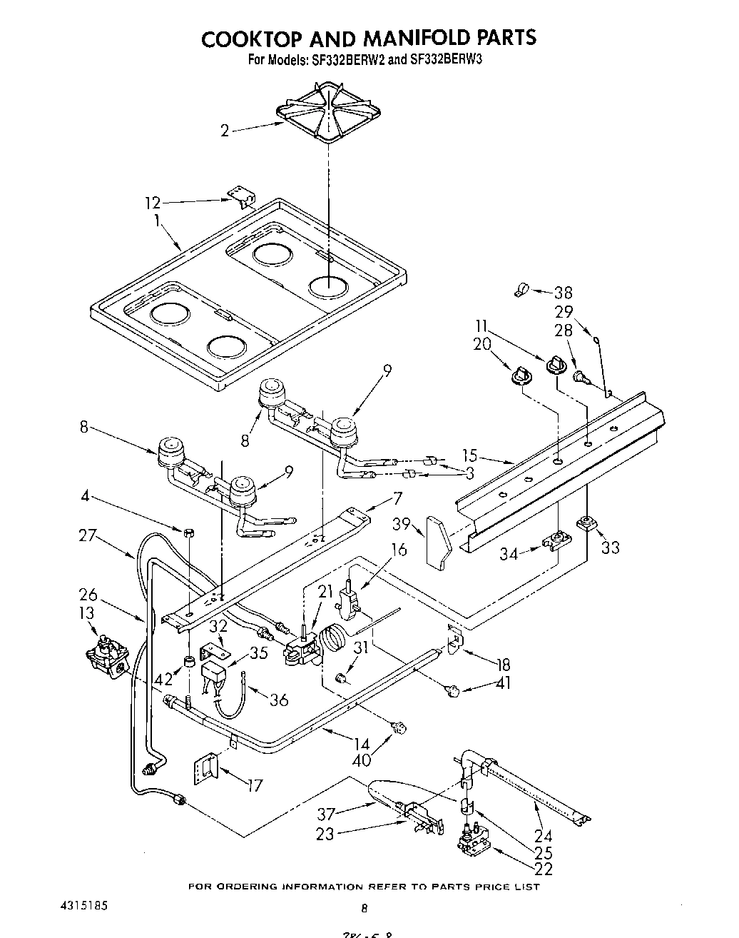 06 - COOK TOP AND MANIFOLD , LITERATURE