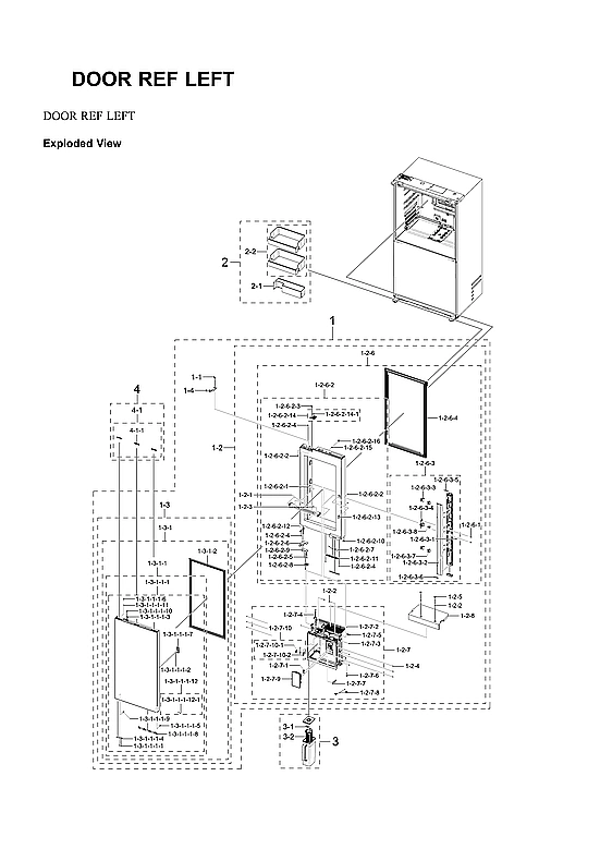 Left Refrigerator Door