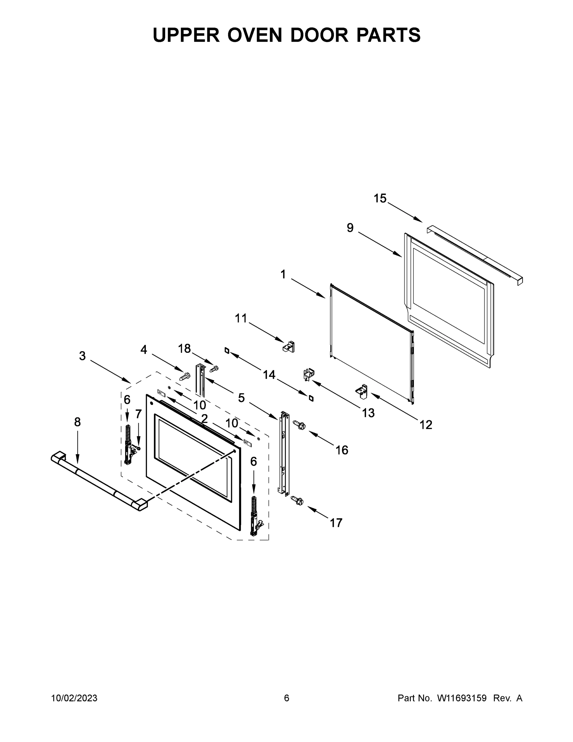 04 - UPPER OVEN DOOR PARTS
