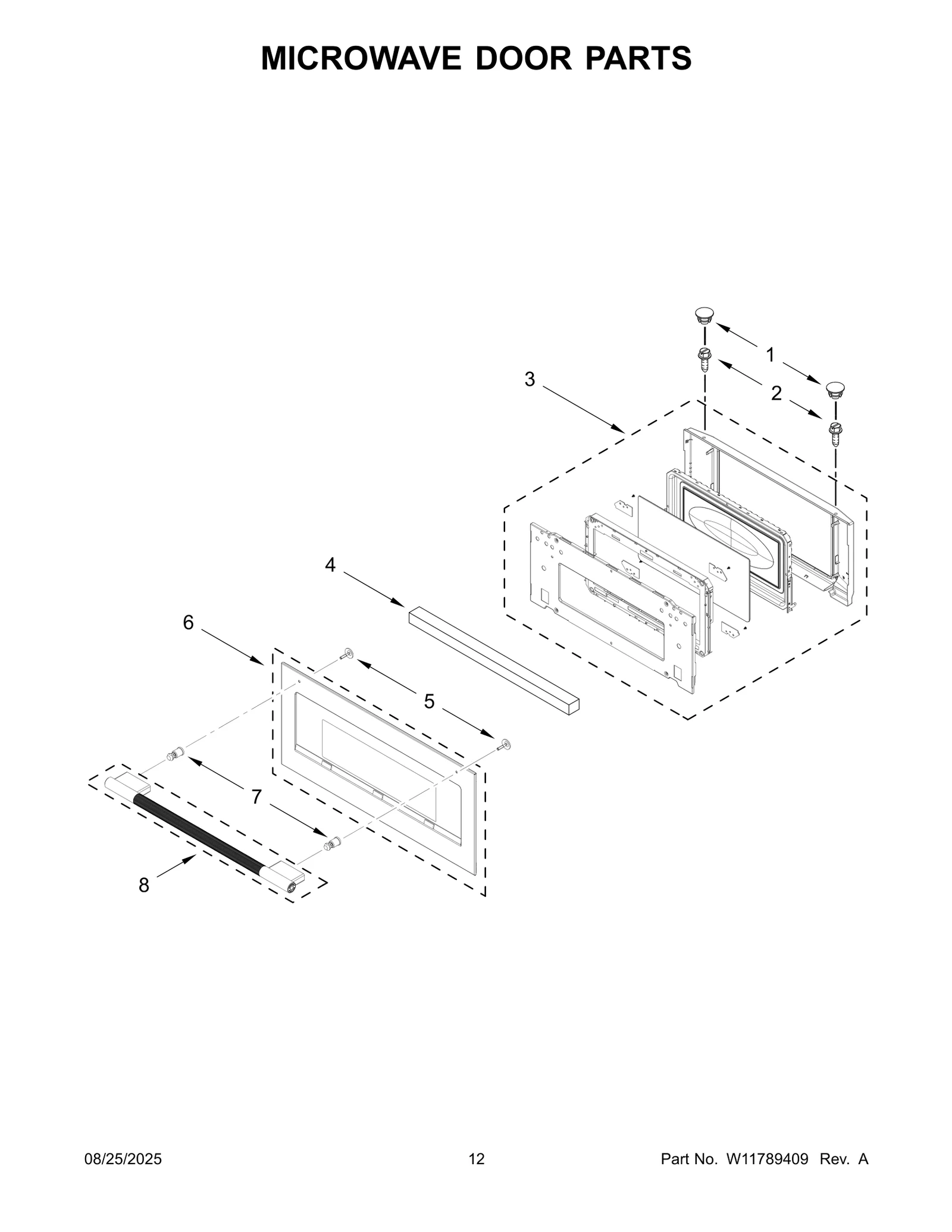 MICROWAVE DOOR PARTS