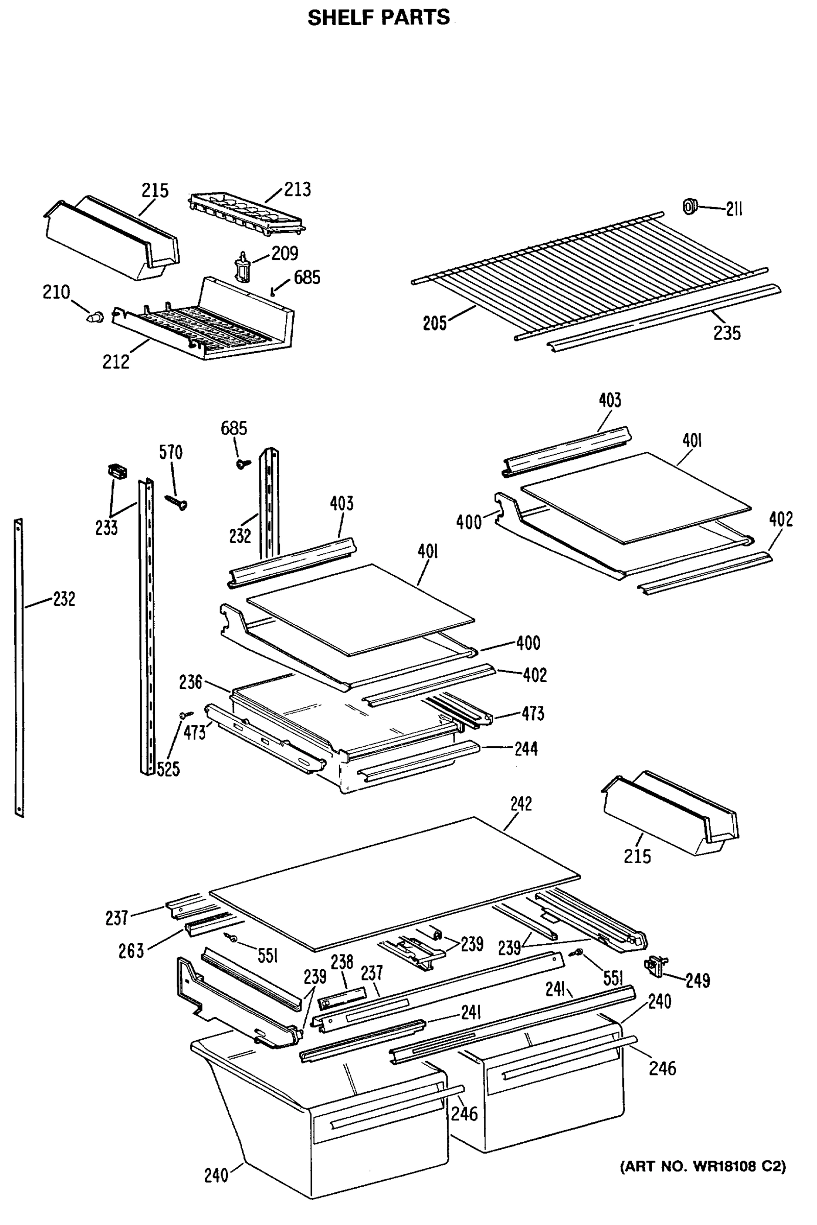 SHELF PARTS