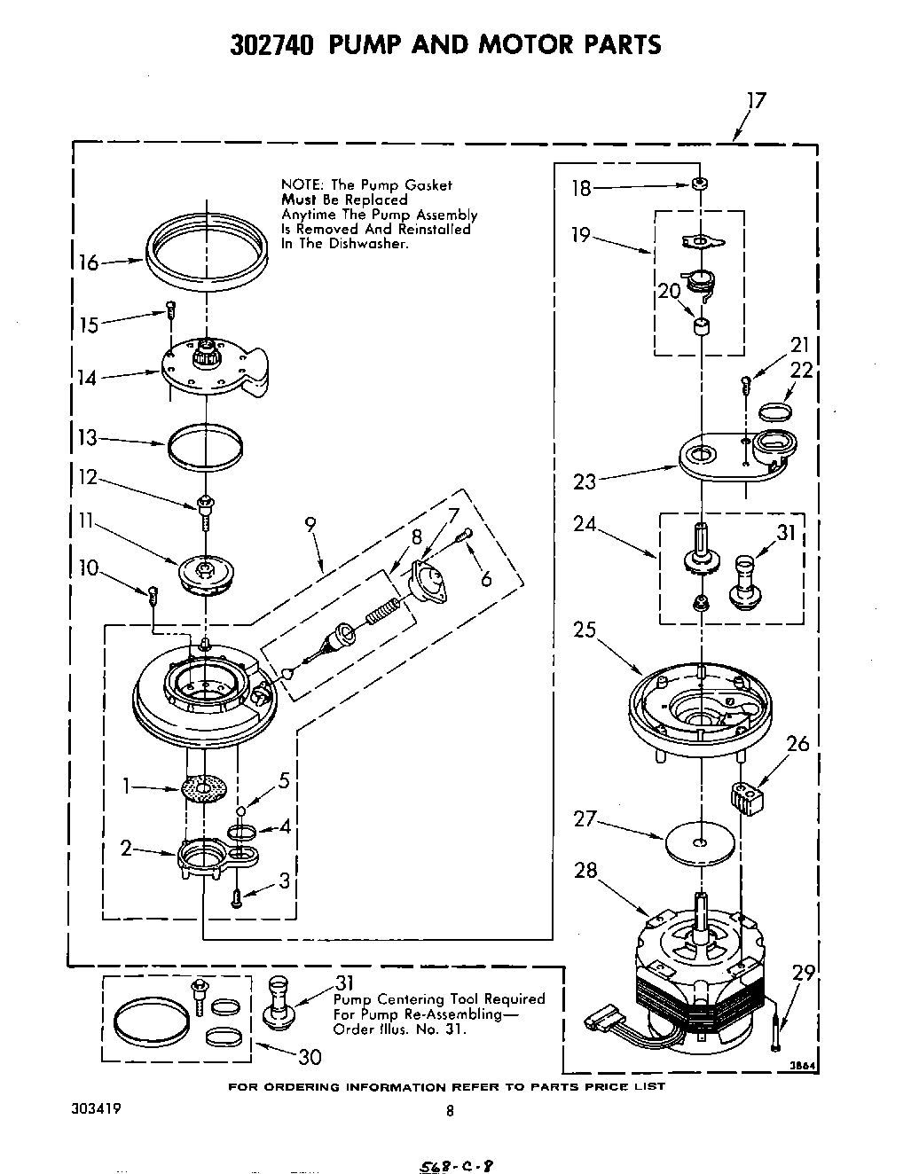06 - 302740 PUMP AND MOTOR