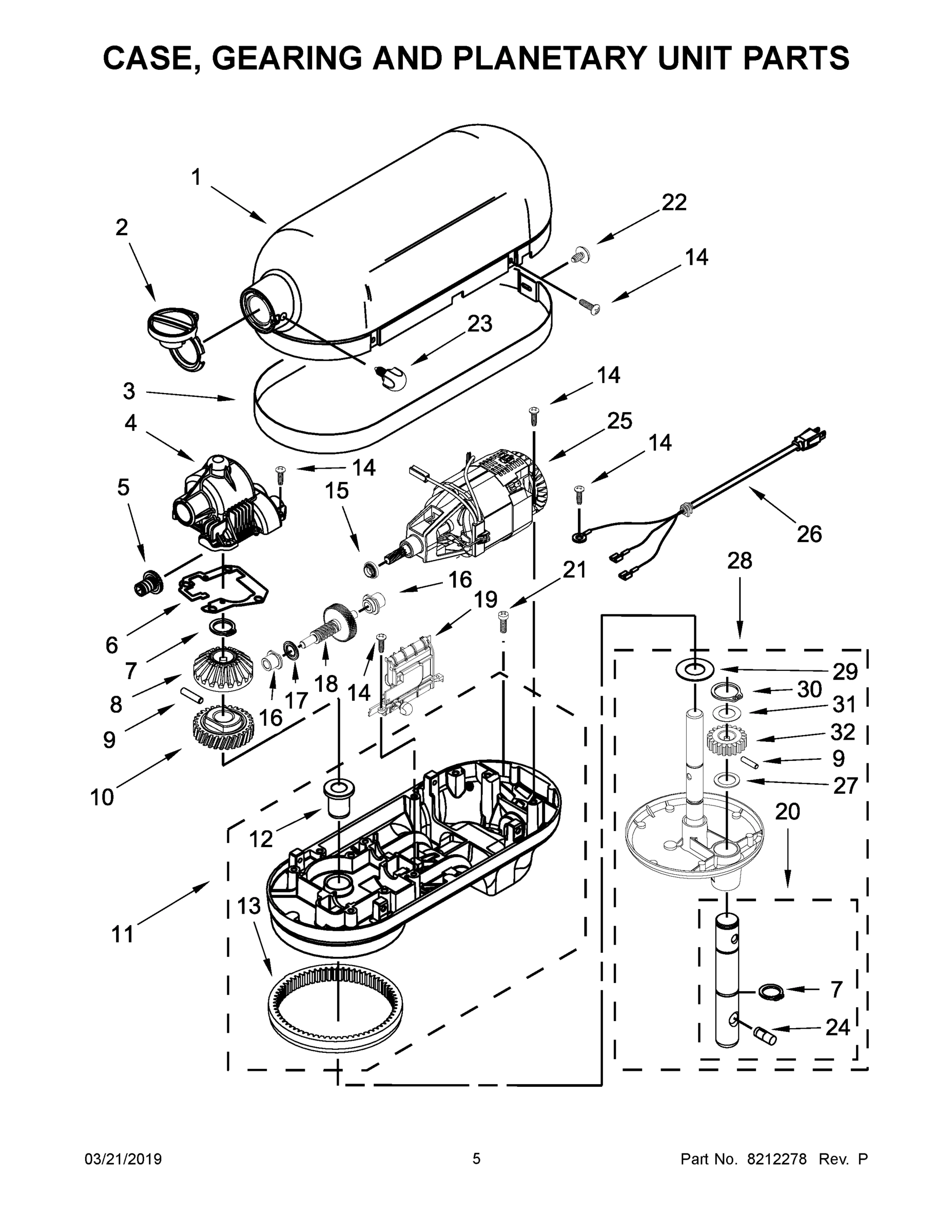 03 - CASE, GEARING AND PLANETARY UNIT PARTS