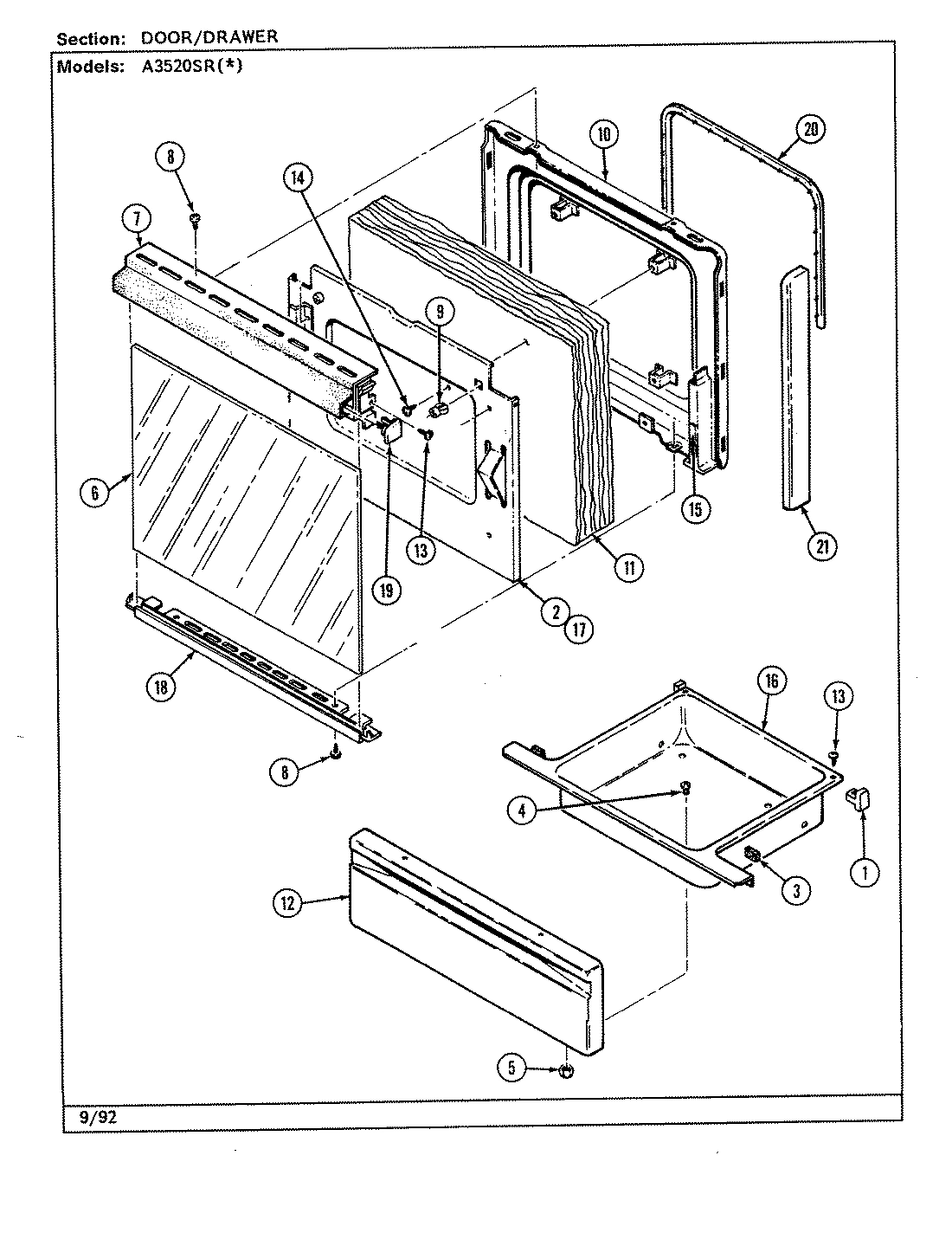 02 - DOOR/DRAWER (A3520SR)