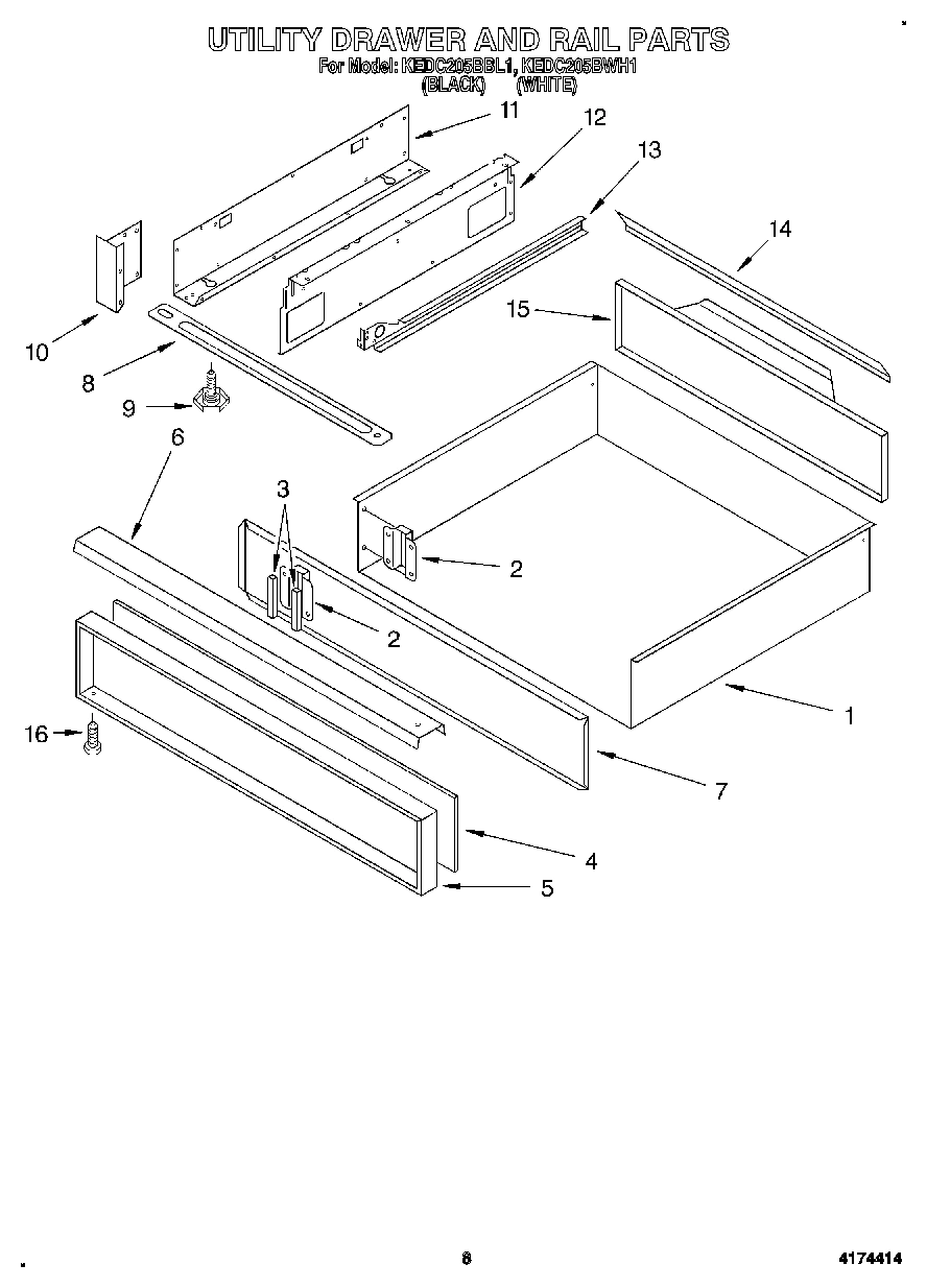 06 - UTILITY DRAWER AND RAIL