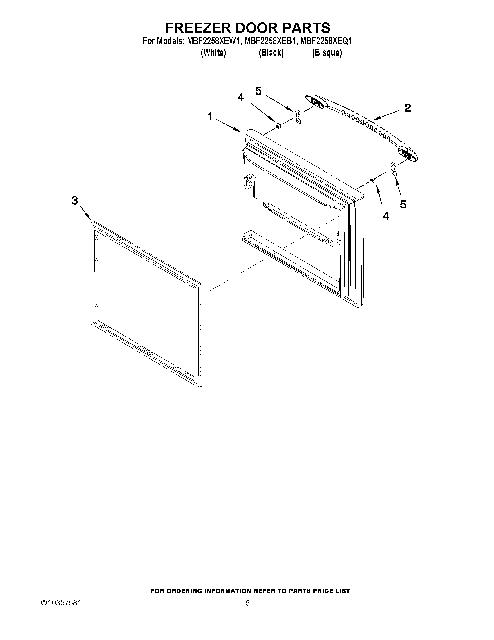 03 - FREEZER DOOR PARTS