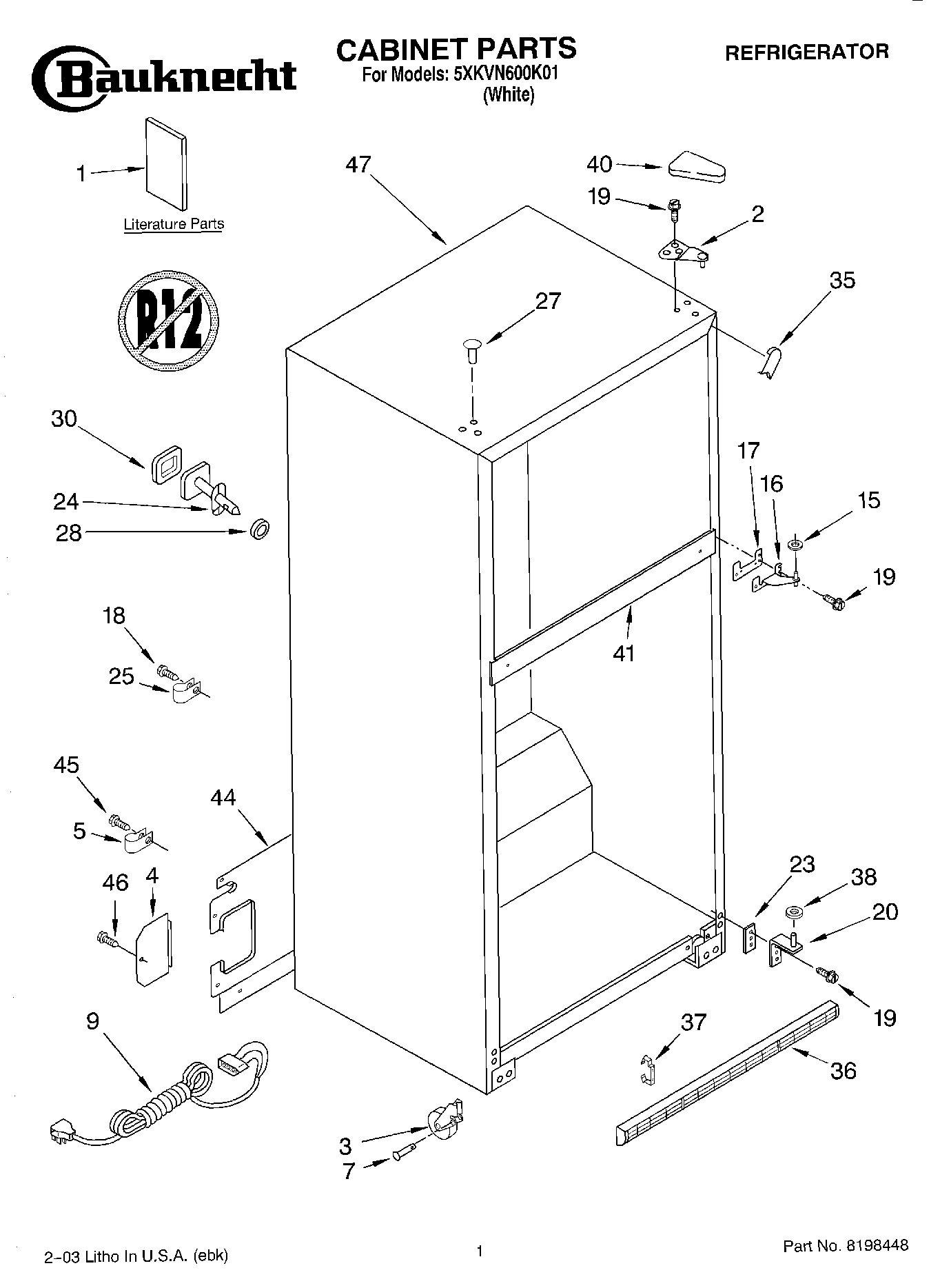 01 - CABINET PARTS