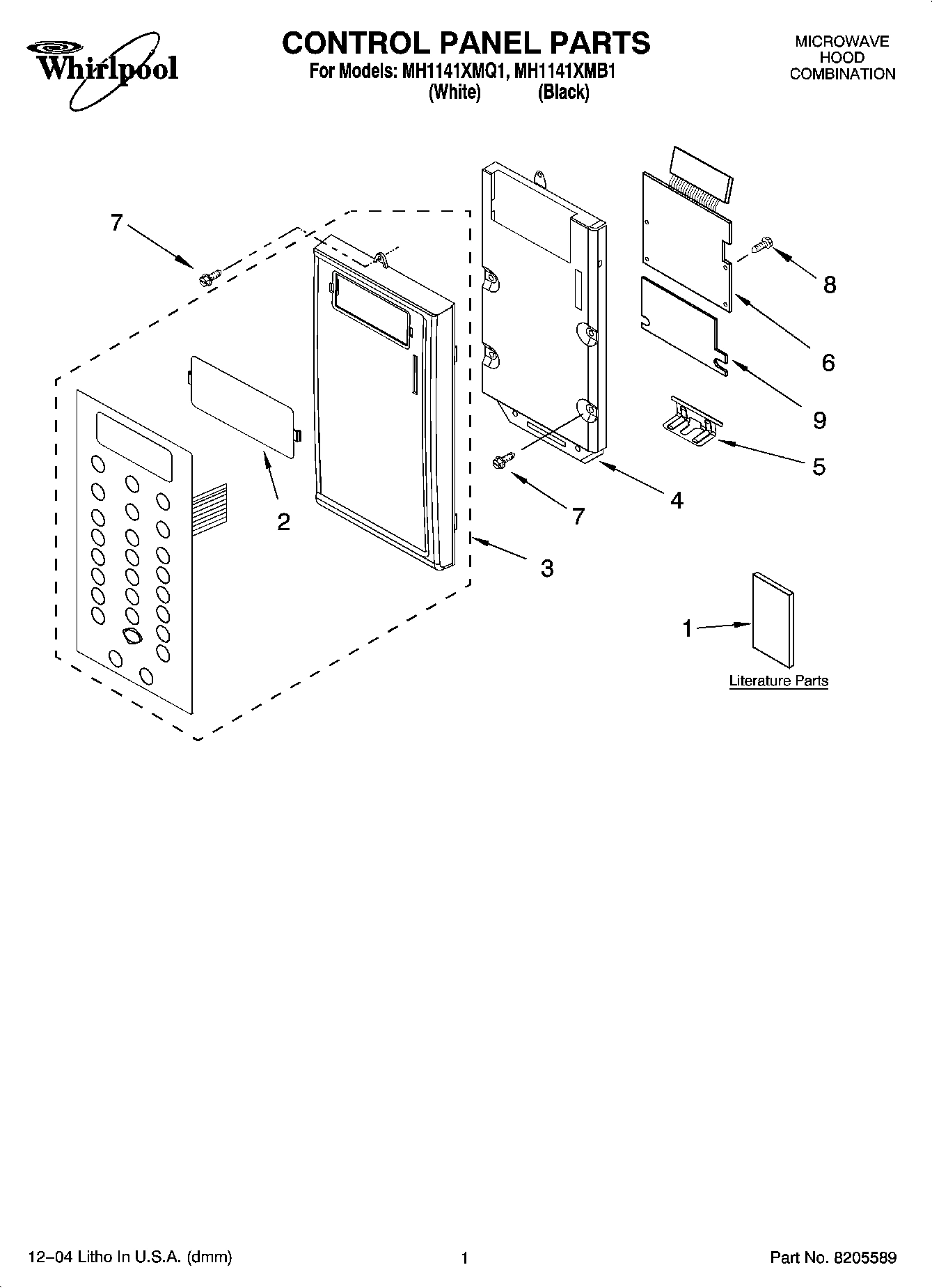 01 - CONTROL PANEL PARTS