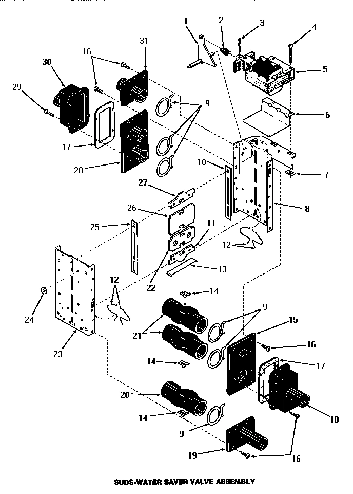 21 - SUDS-WATER SAVER VALVE ASSY
