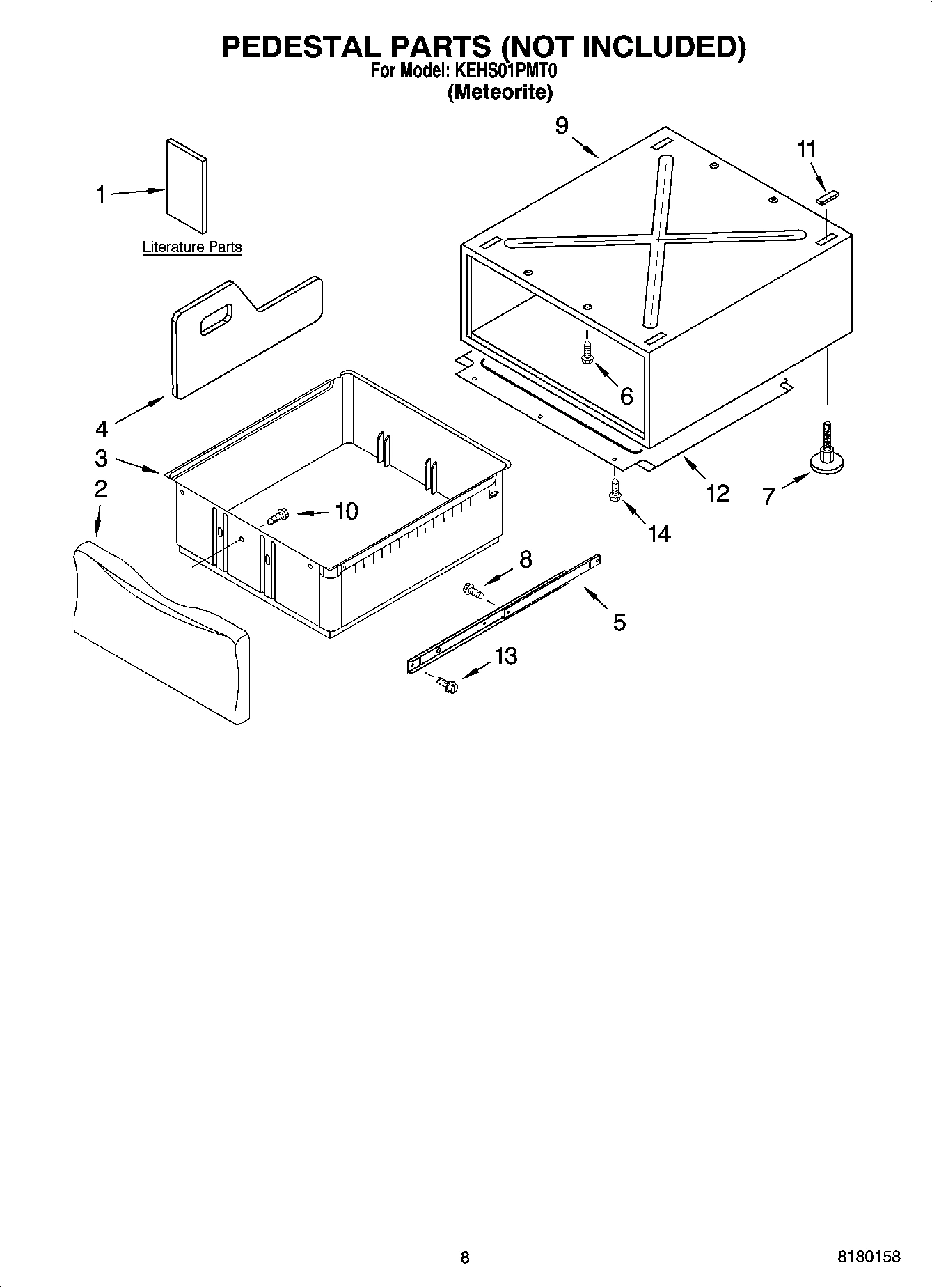 05 - PEDESTAL PARTS (NOT INCLUDED)