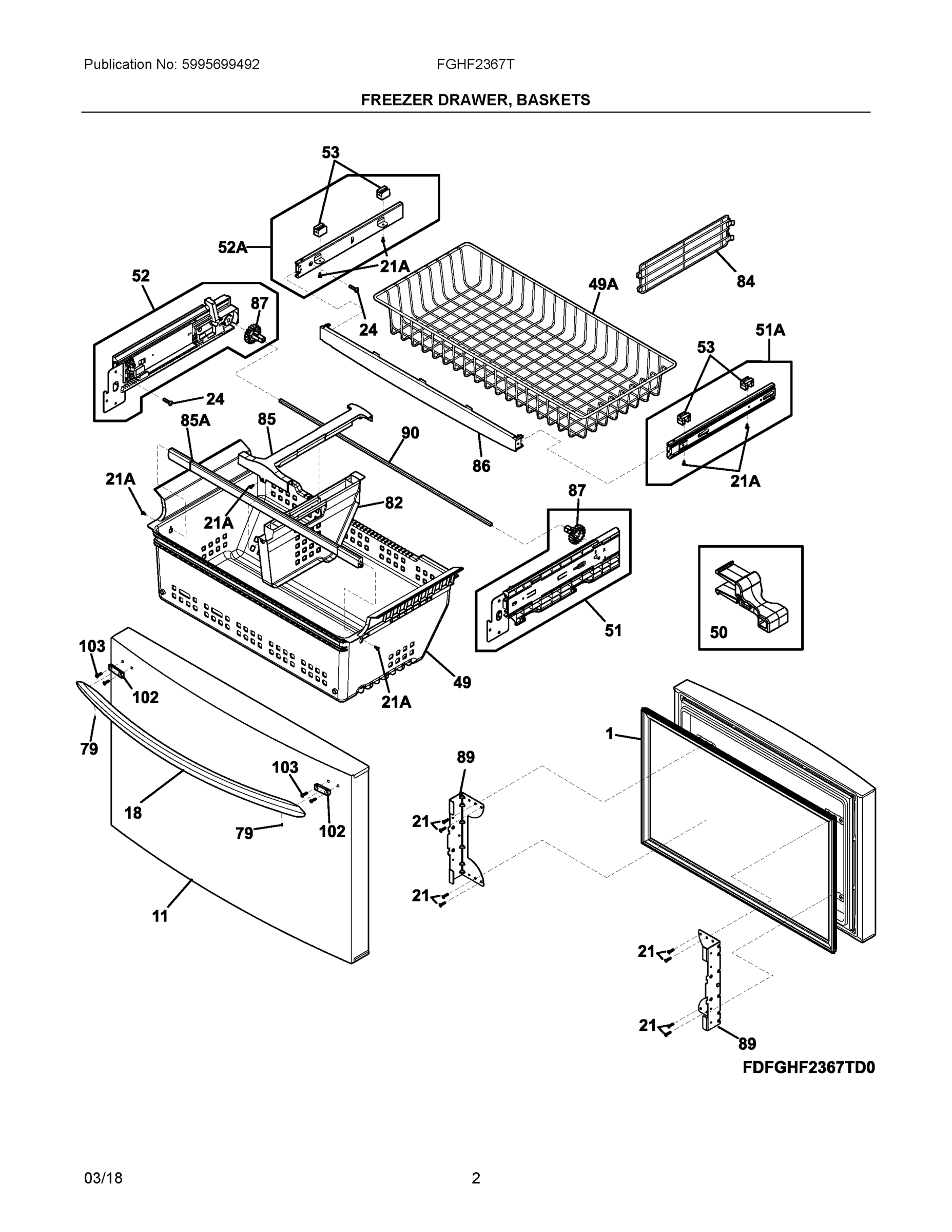 02 - FREEZER DRAWER, BASKETS