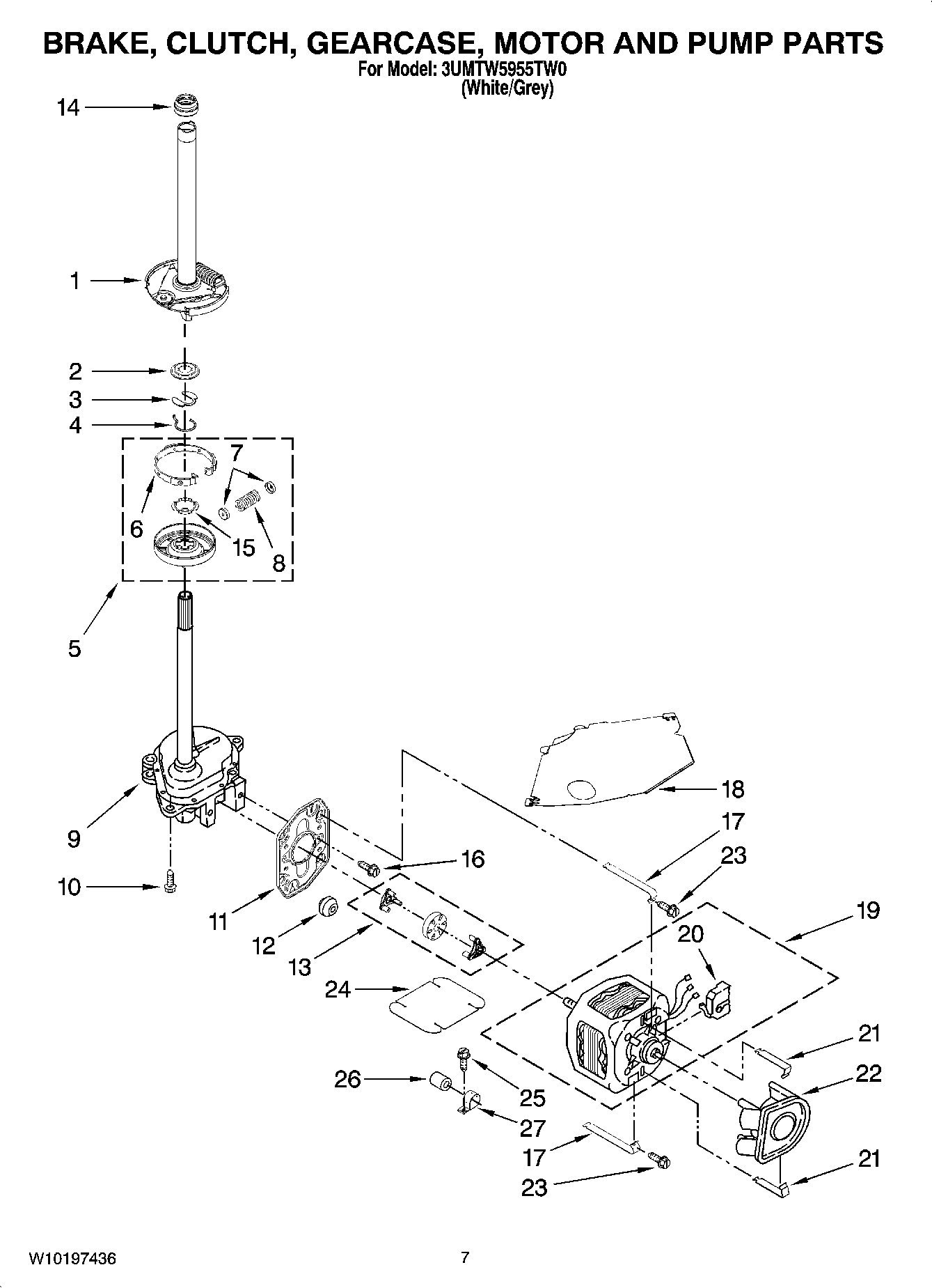 04 - BRAKE, CLUTCH, GEARCASE, MOTOR AND PUMP PARTS