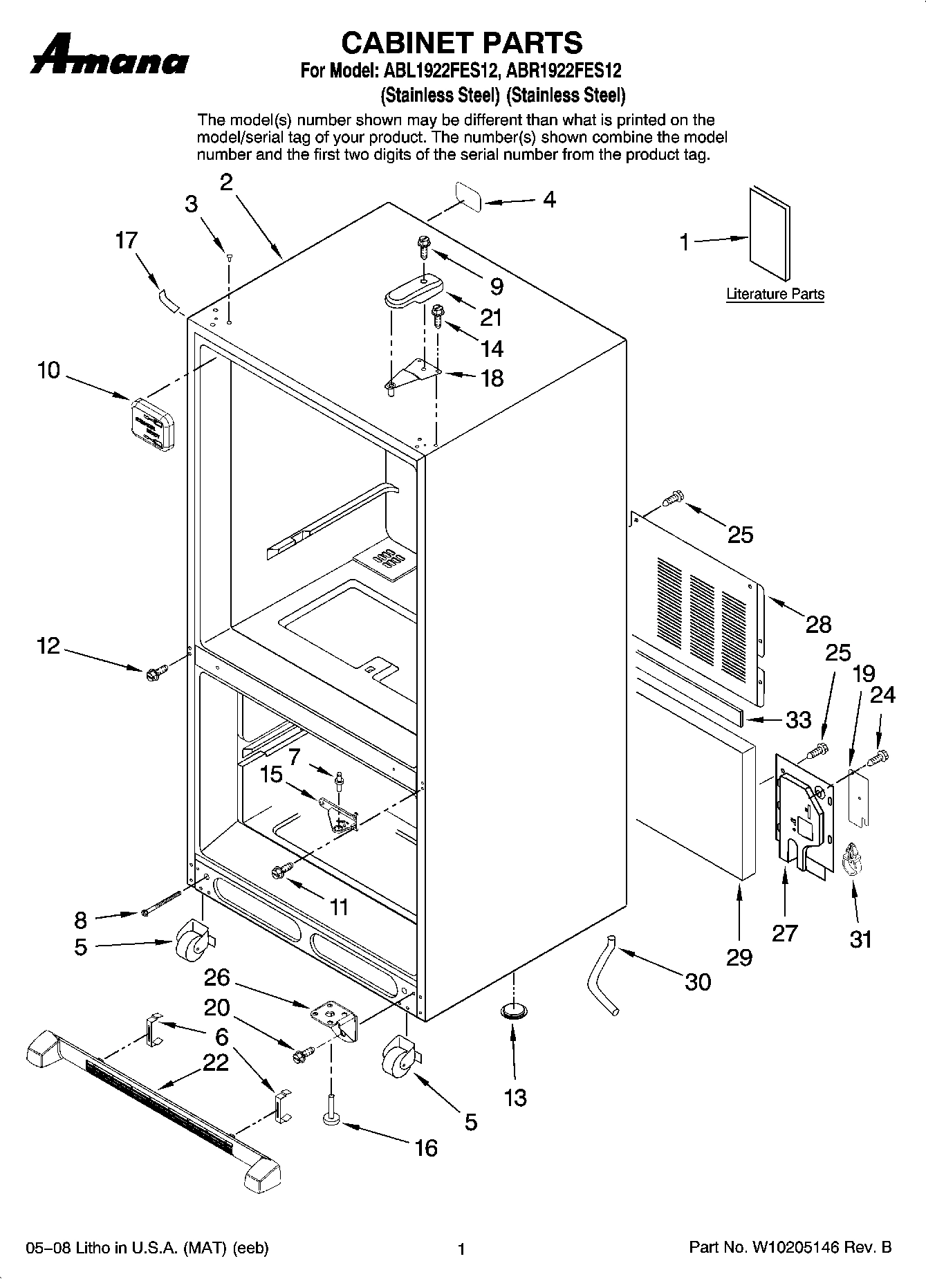 01 - CABINET PARTS
