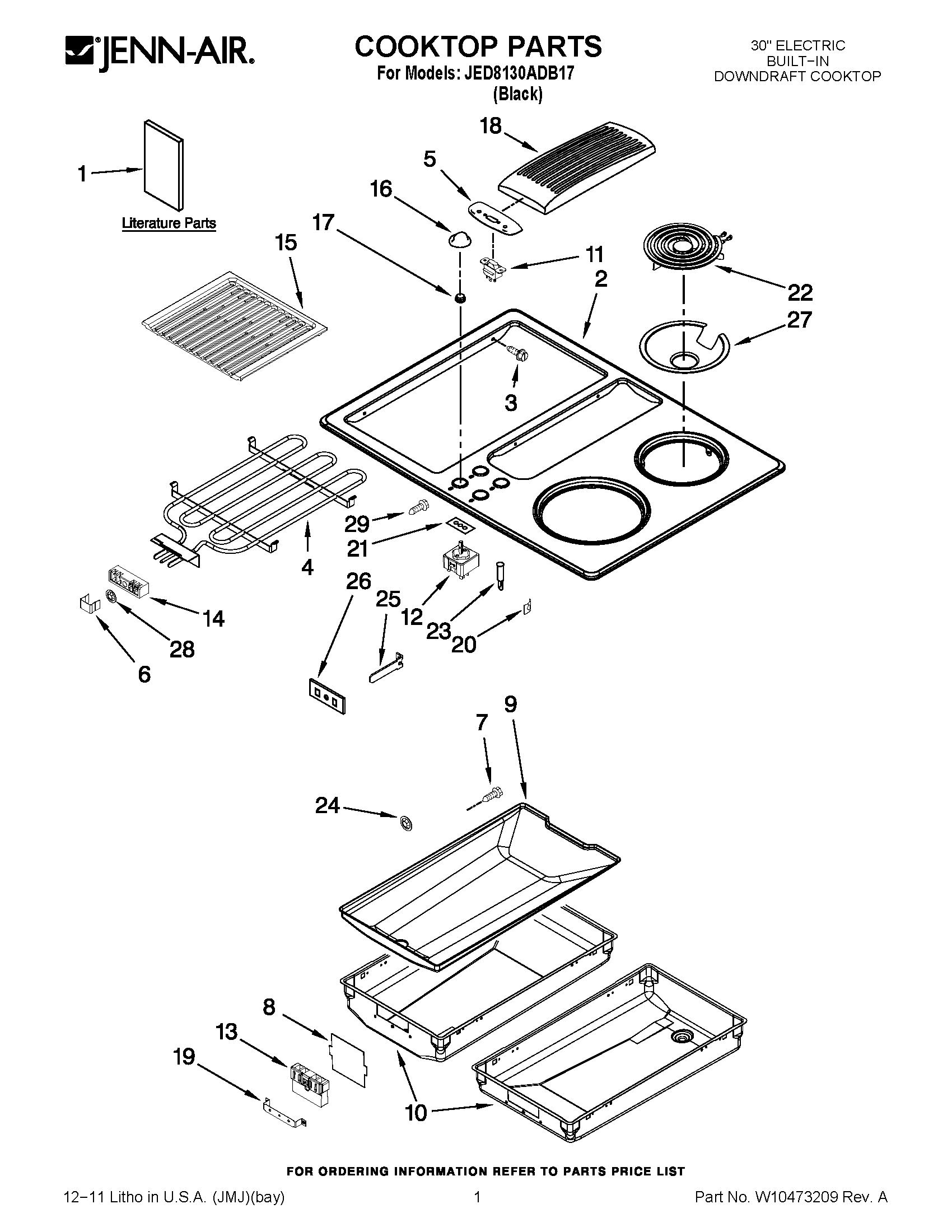 01 - COOKTOP PARTS