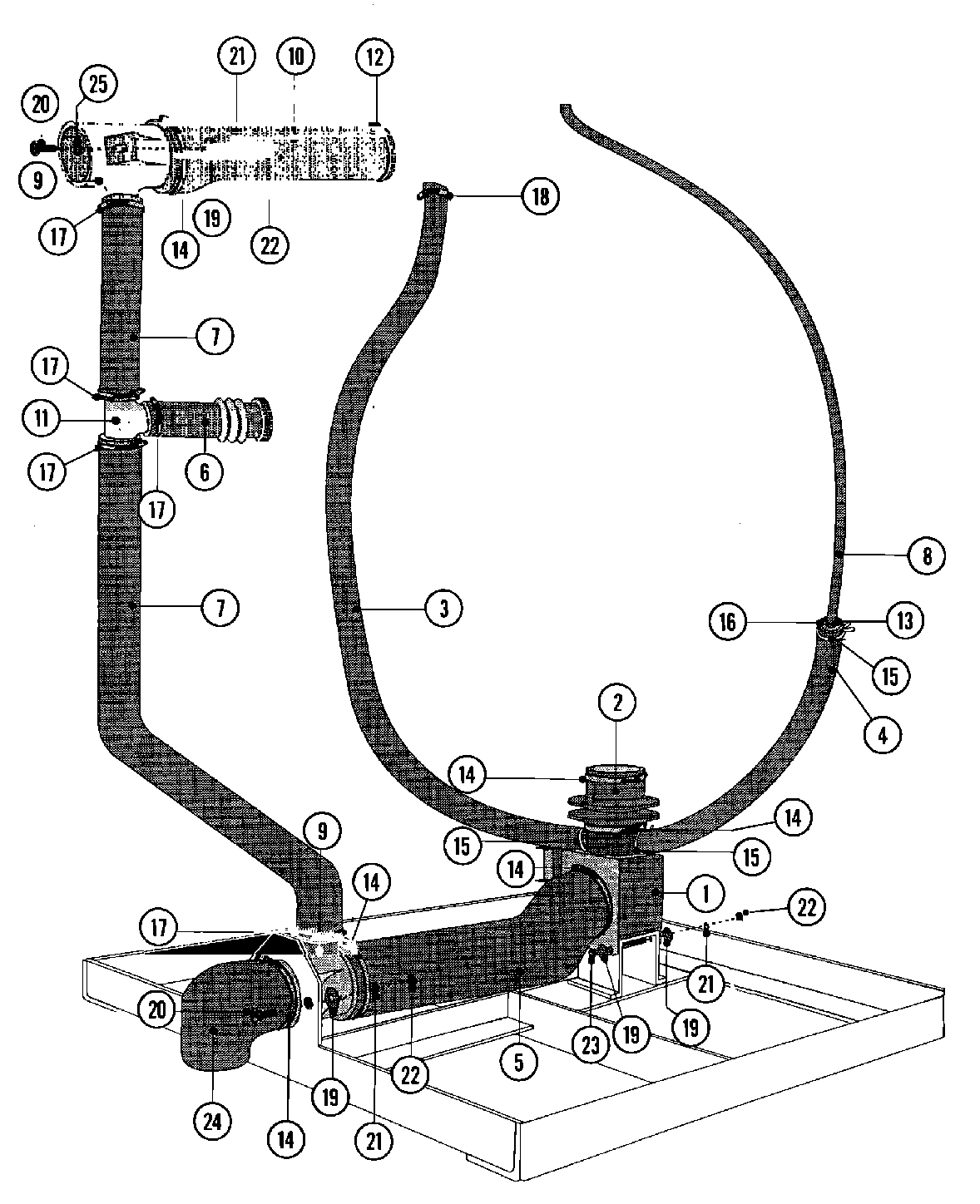21 - DRAIN & HOSE ASSEMBLY (SERIES 11)