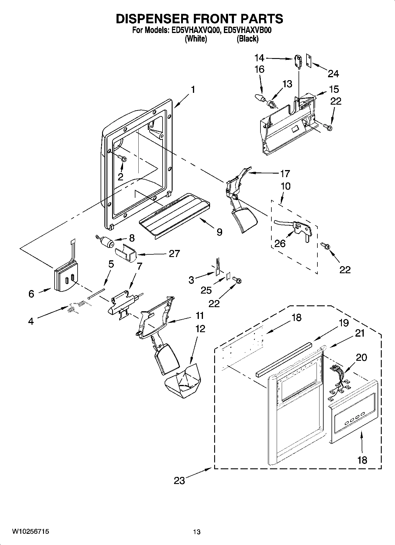 08 - DISPENSER FRONT PARTS