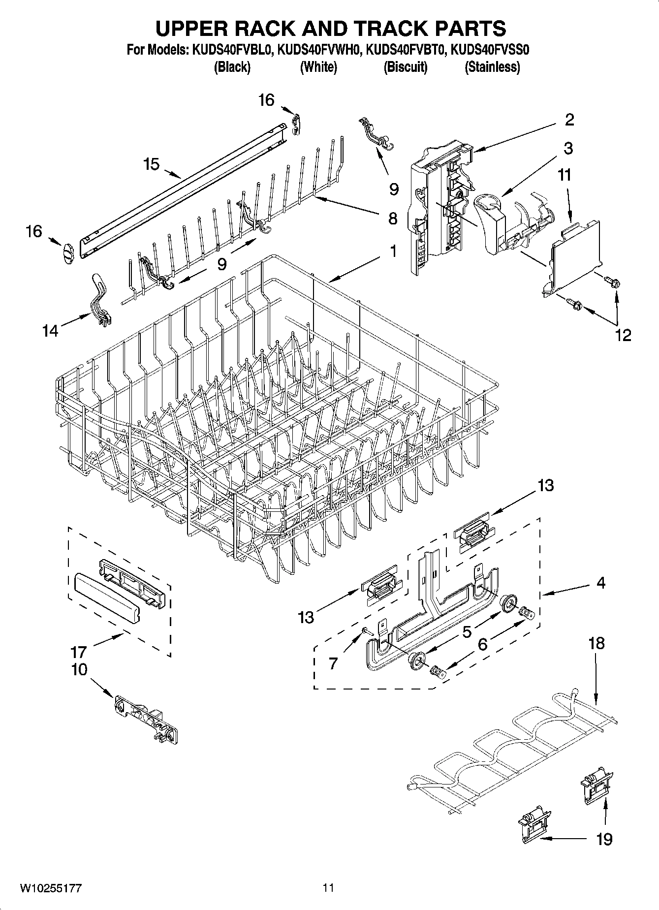 09 - UPPER RACK AND TRACK PARTS