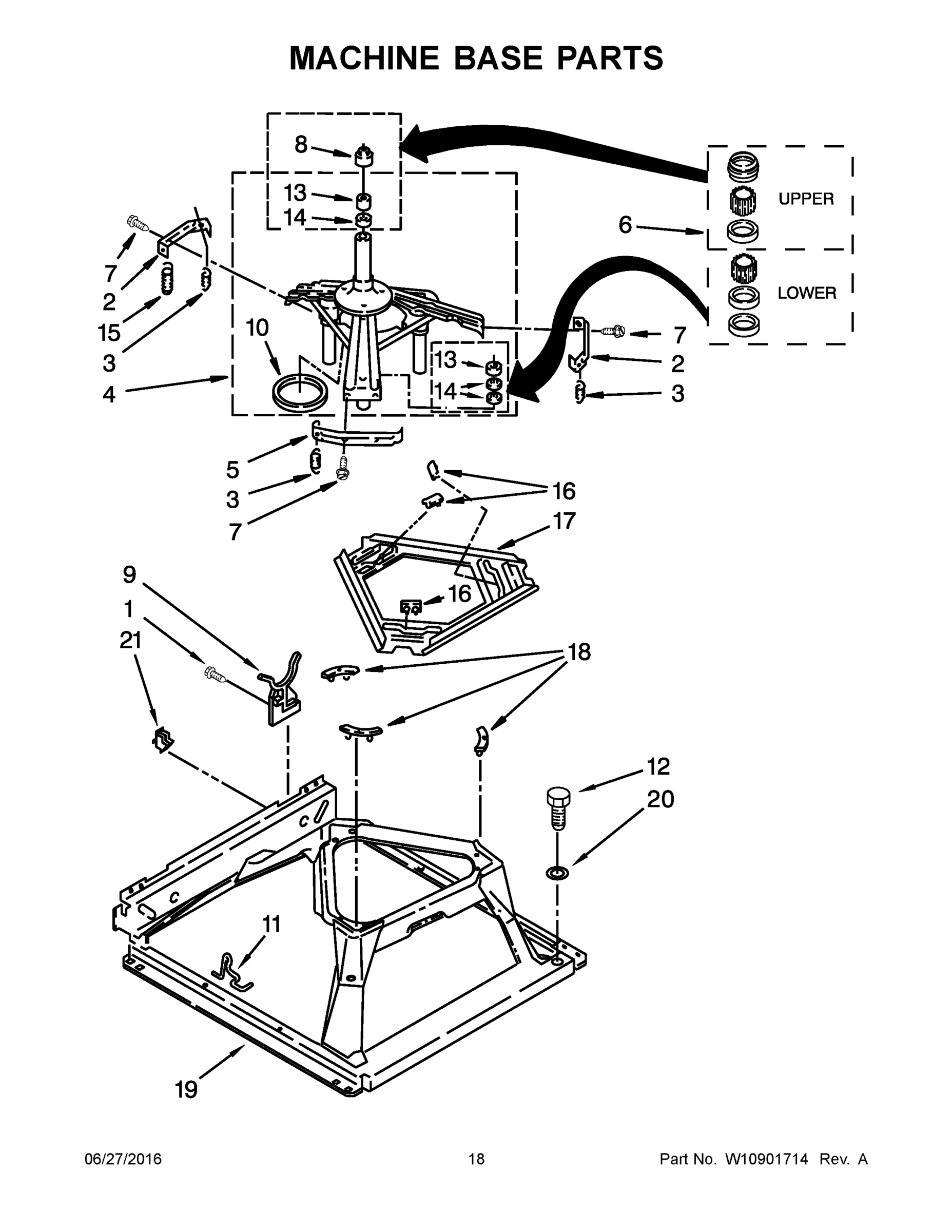 10 - MACHINE BASE PARTS