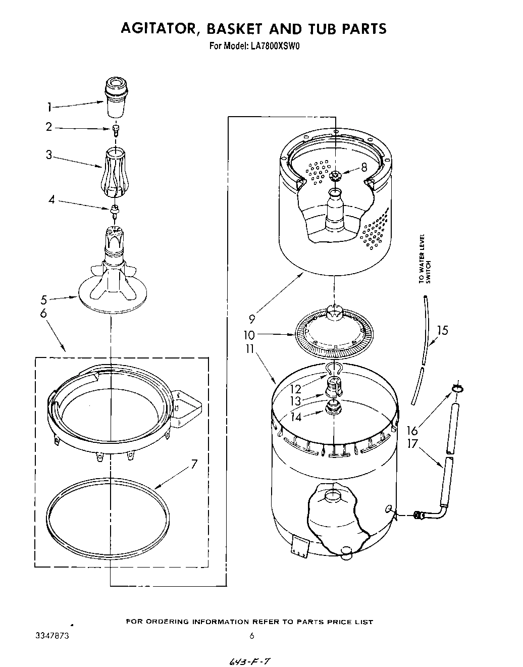 04 - AGITATOR, BASKET AND TUB