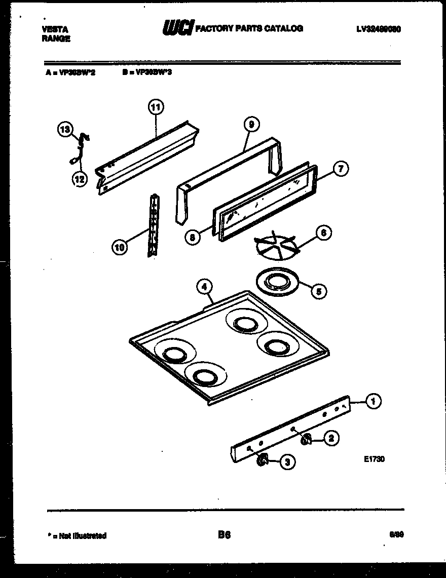 02 - BACKGUARD AND COOKTOP PARTS