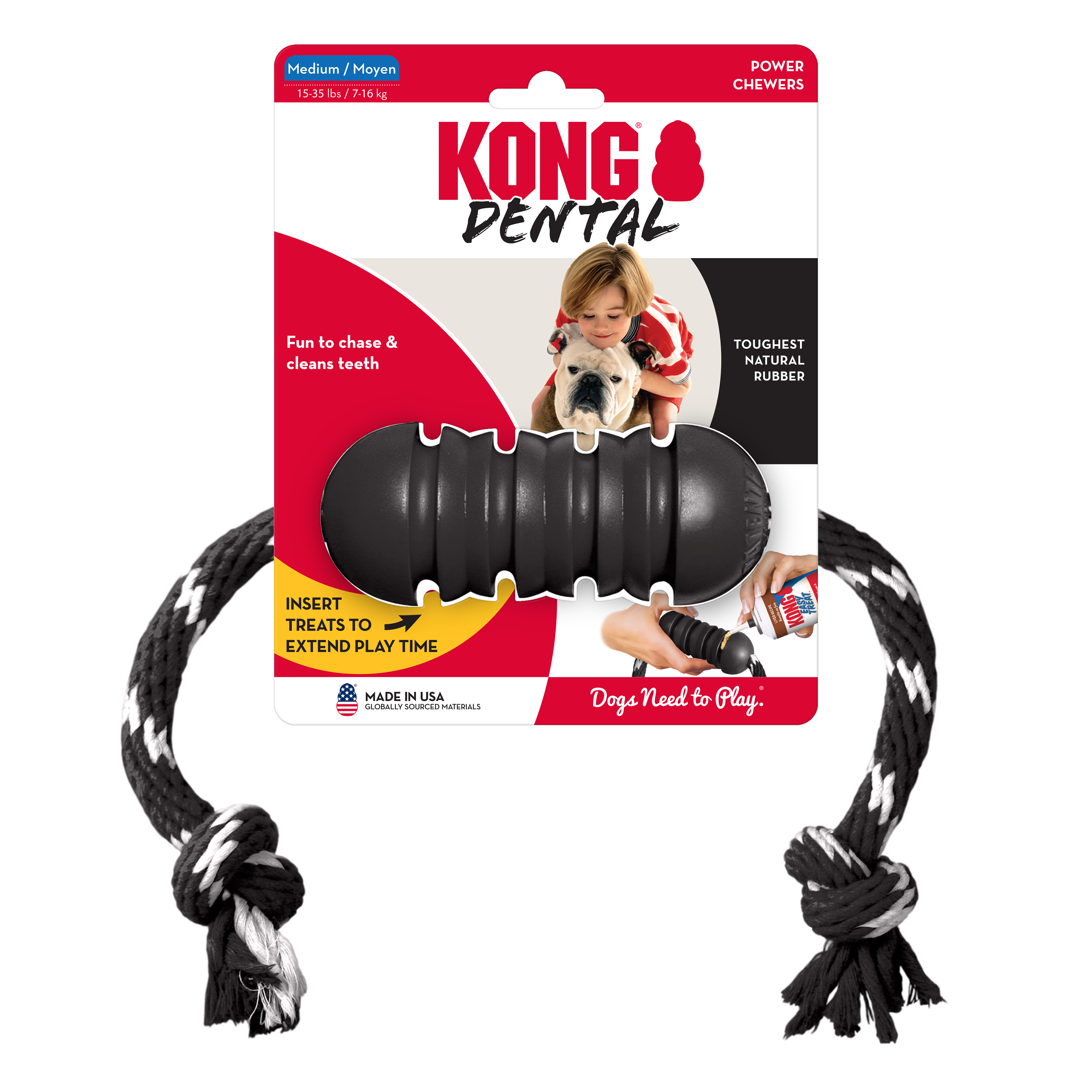 KONG Extreme Dental w/Rope onpack product image