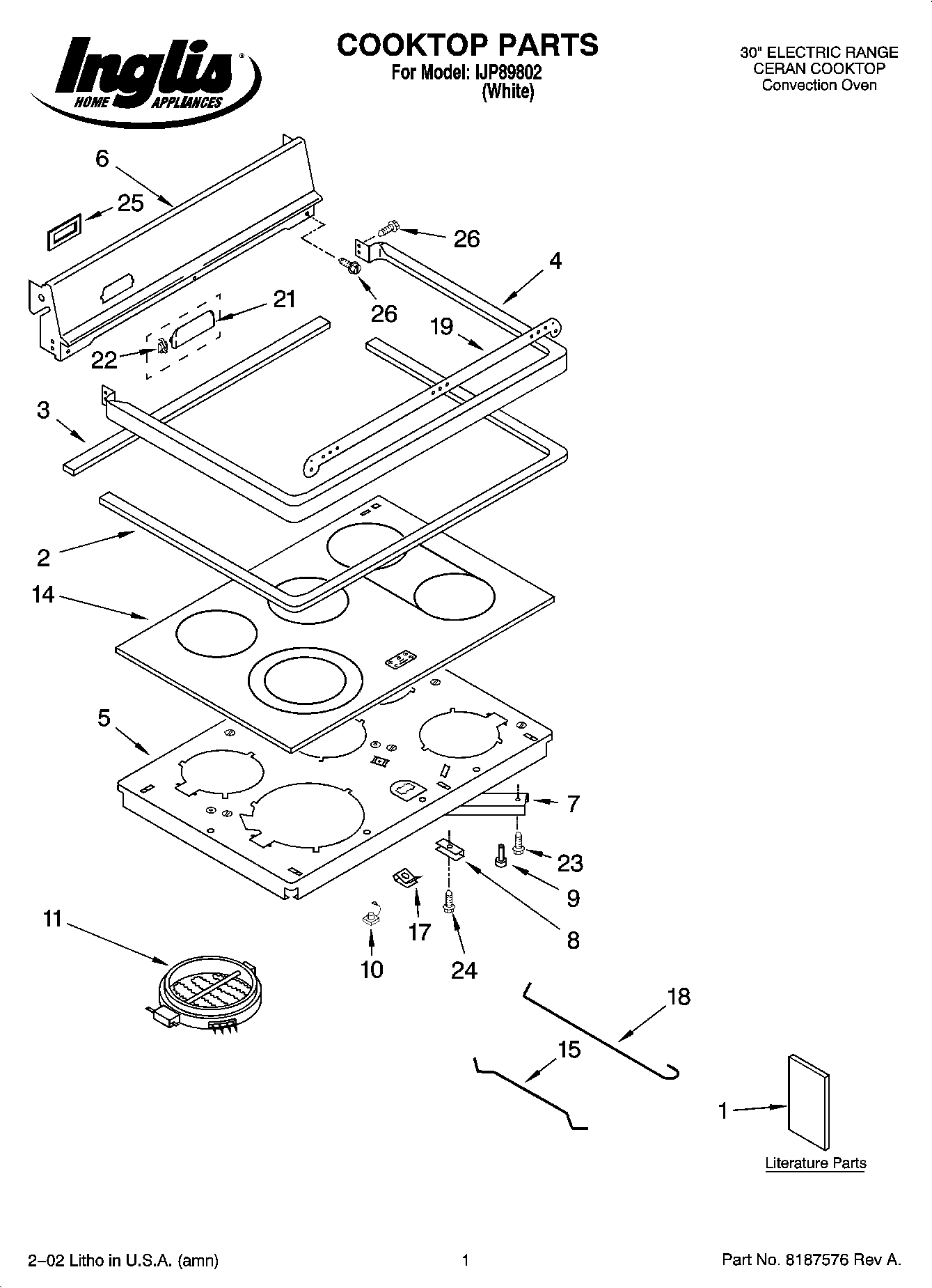 01 - COOKTOP PARTS