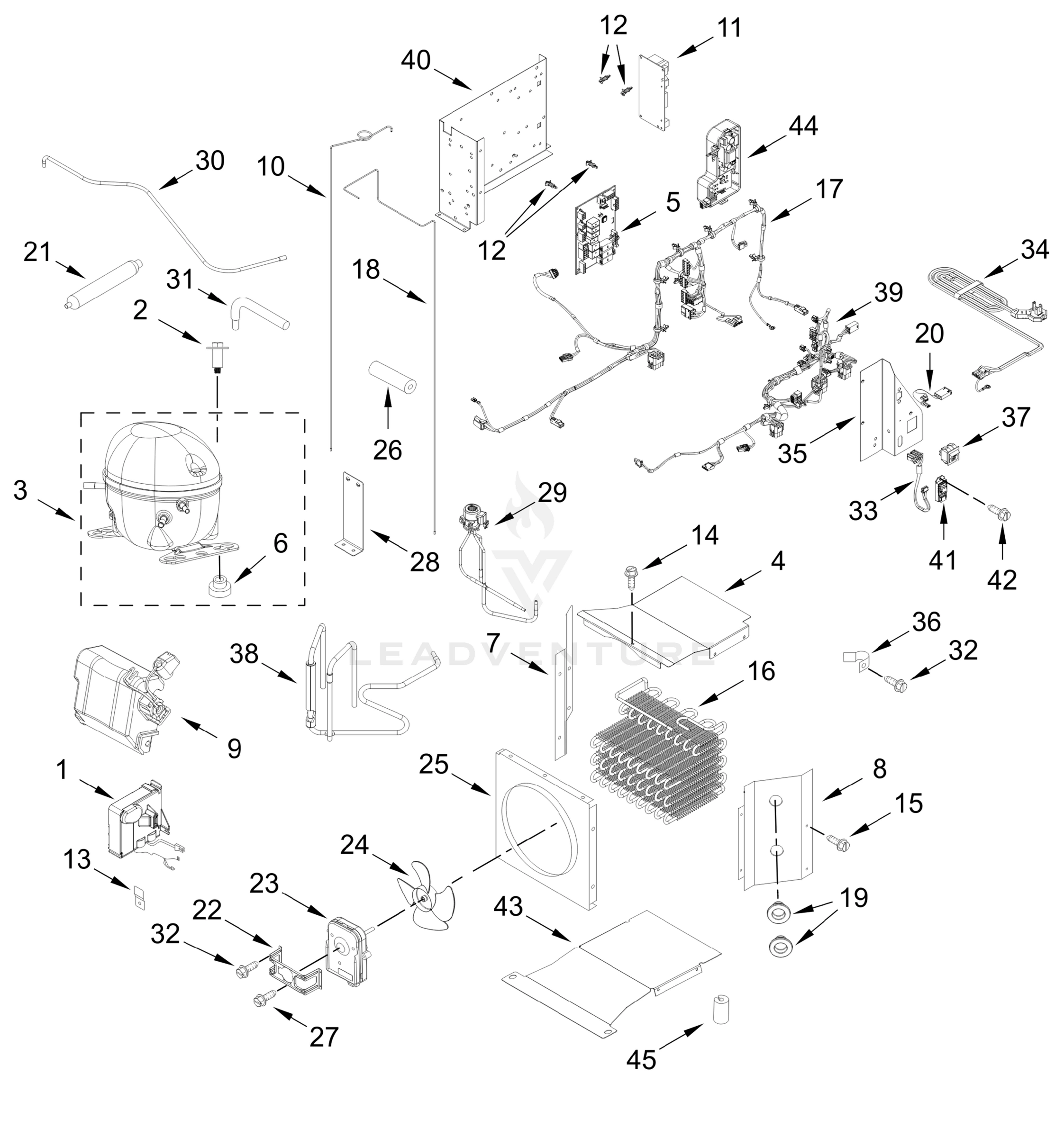 UPPER UNIT PARTS