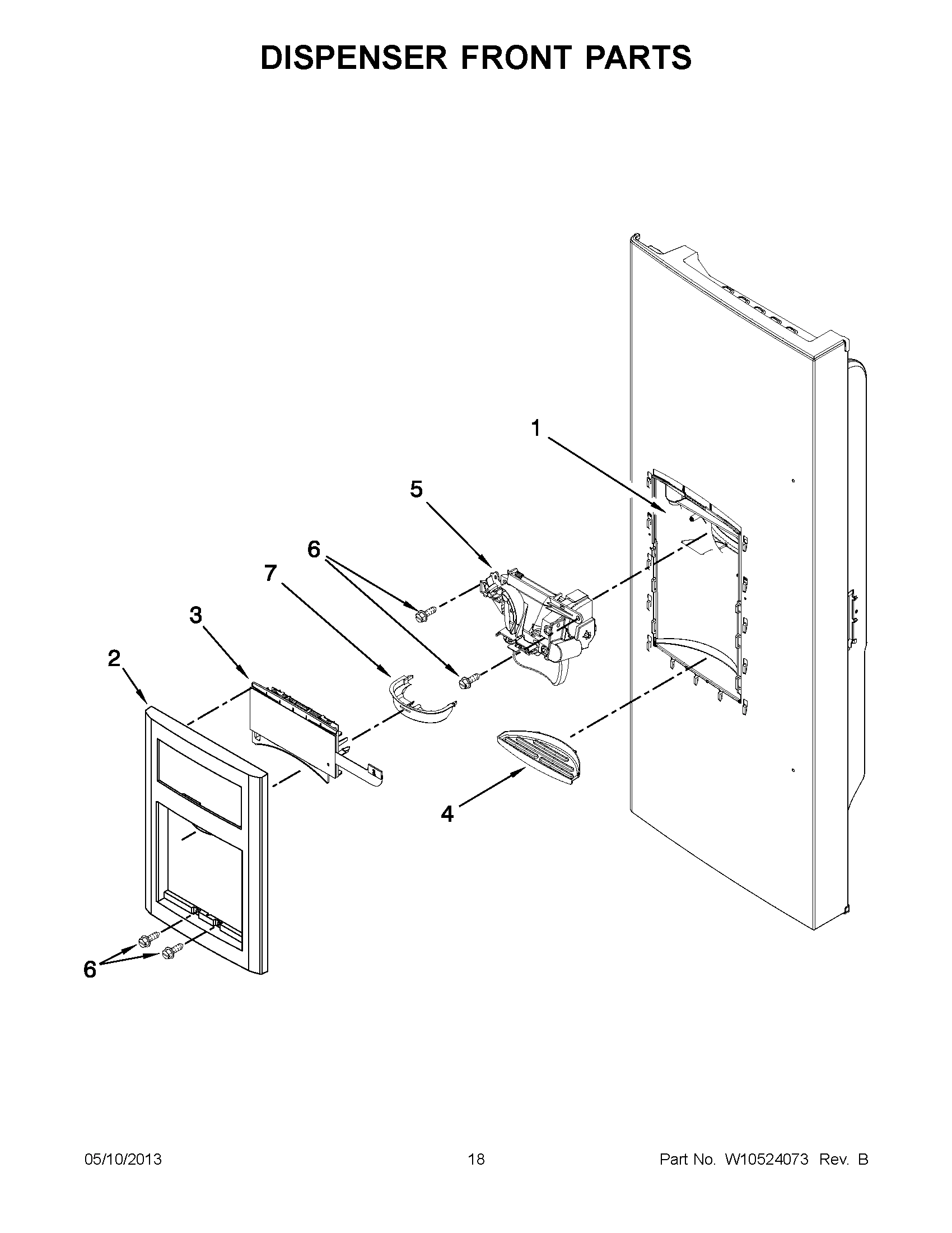 09 - DISPENSER FRONT PARTS
