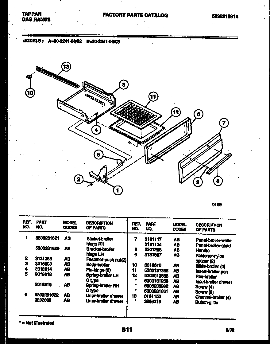 04 - BROILER DRAWER PARTS