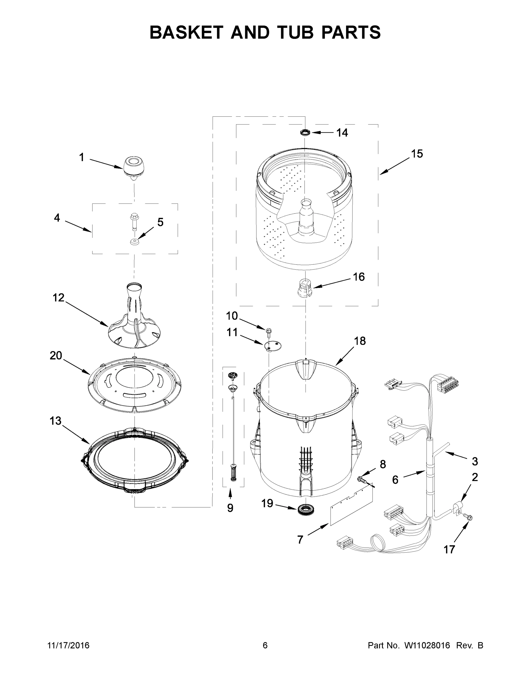 04 - BASKET AND TUB PARTS