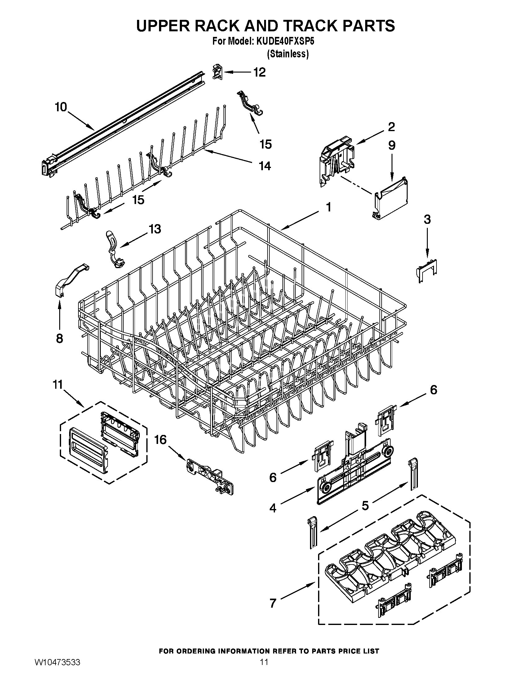 09 - UPPER RACK AND TRACK PARTS