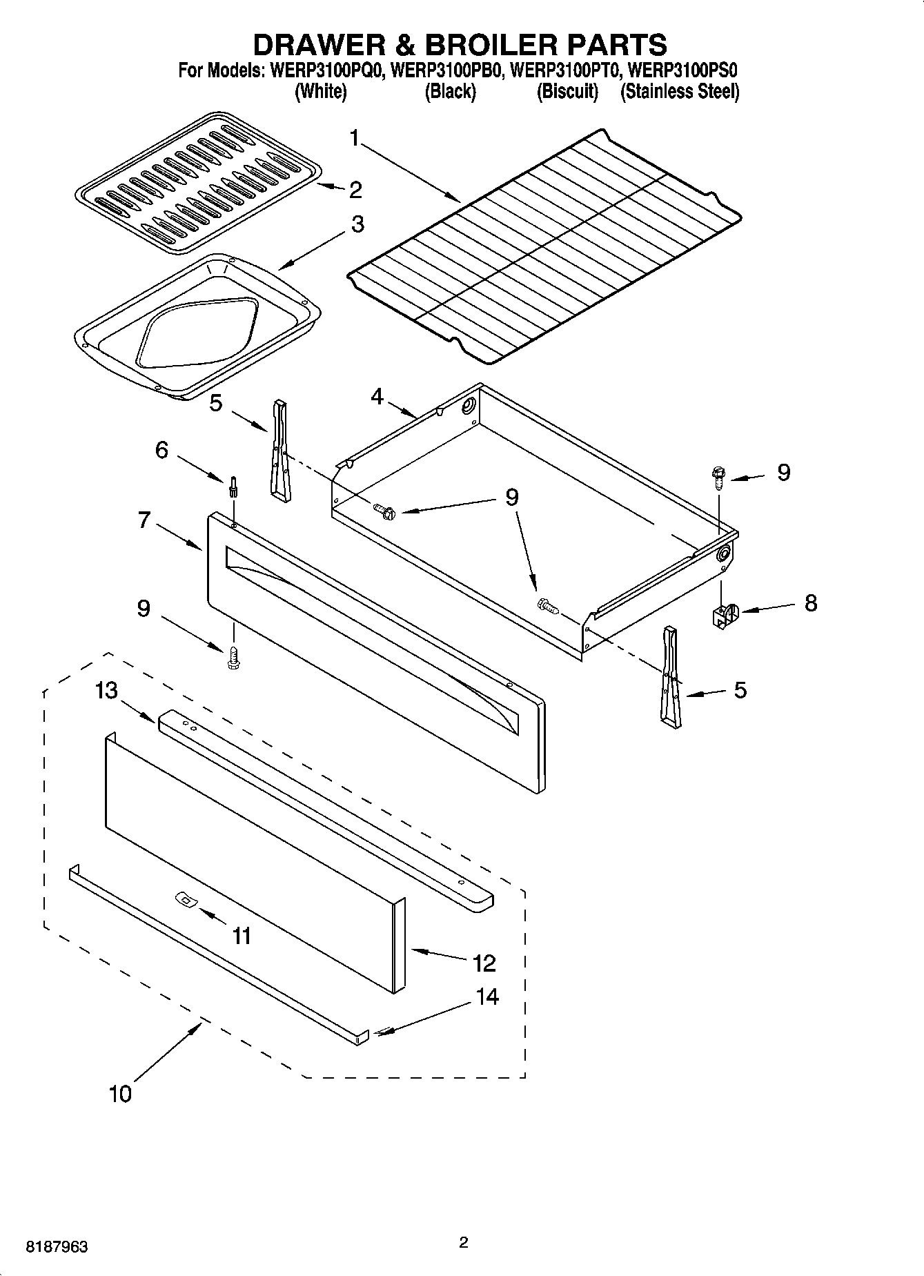 02 - DRAWER & BROILER PARTS