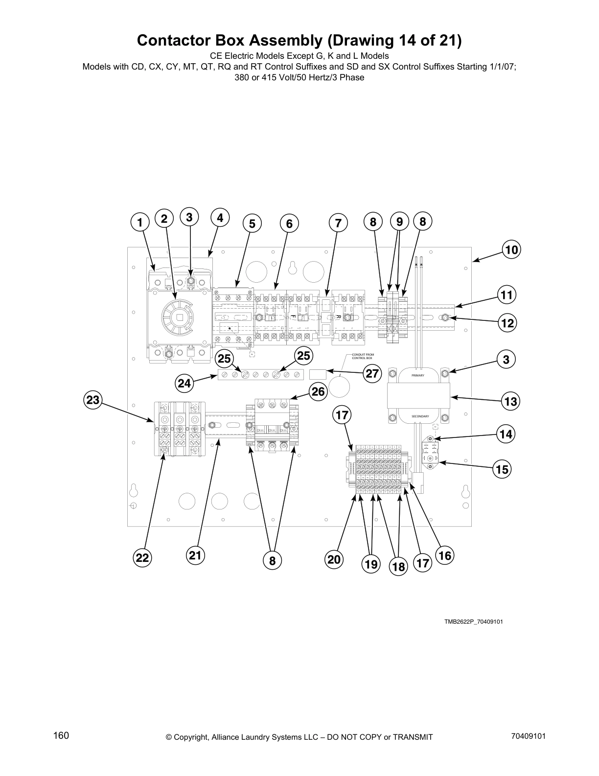 Contactor Box Assembly (Drawing 14 of 21)