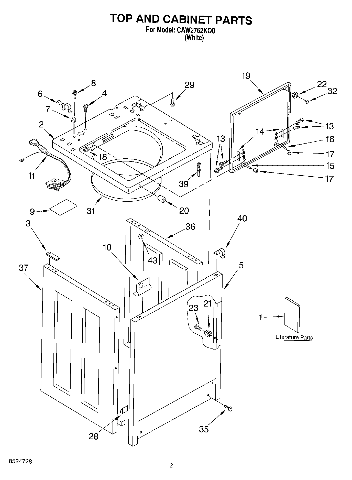 02 - TOP AND CABINET, LITERATURE