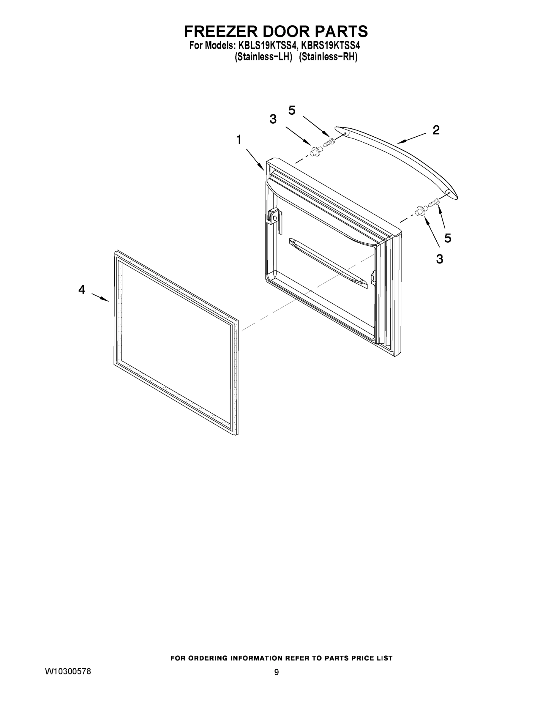 05 - FREEZER DOOR PARTS