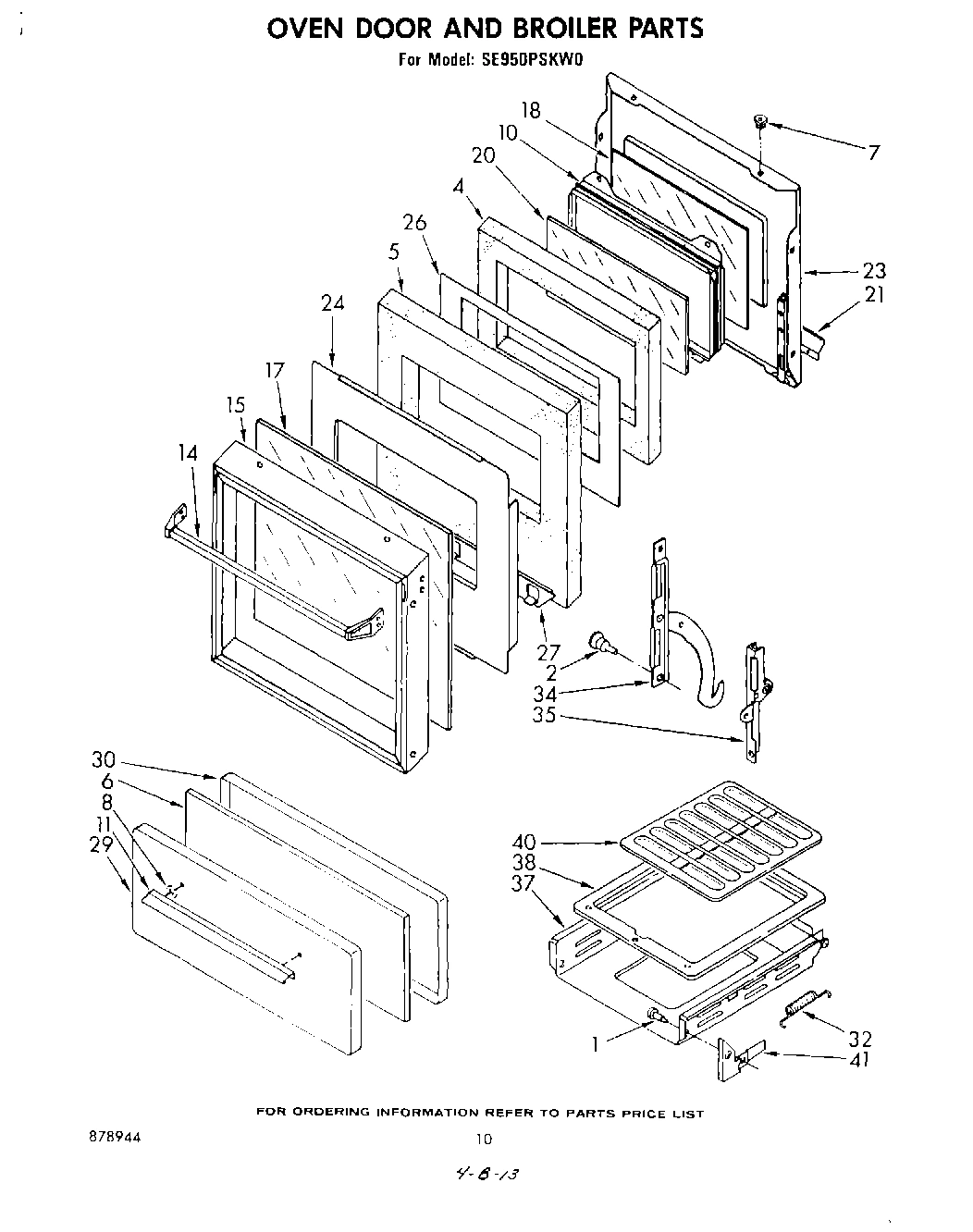 08 - OVEN DOOR AND BROILER