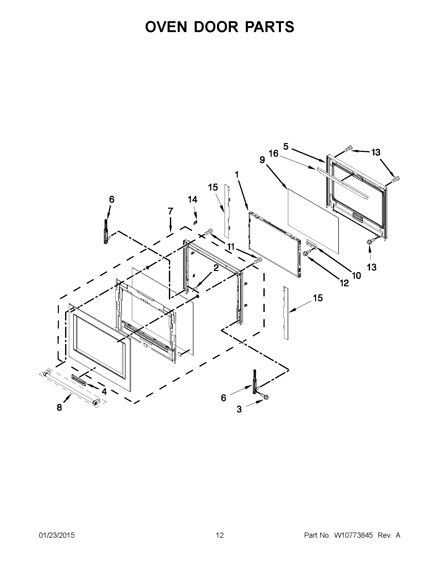 07 - OVEN DOOR PARTS