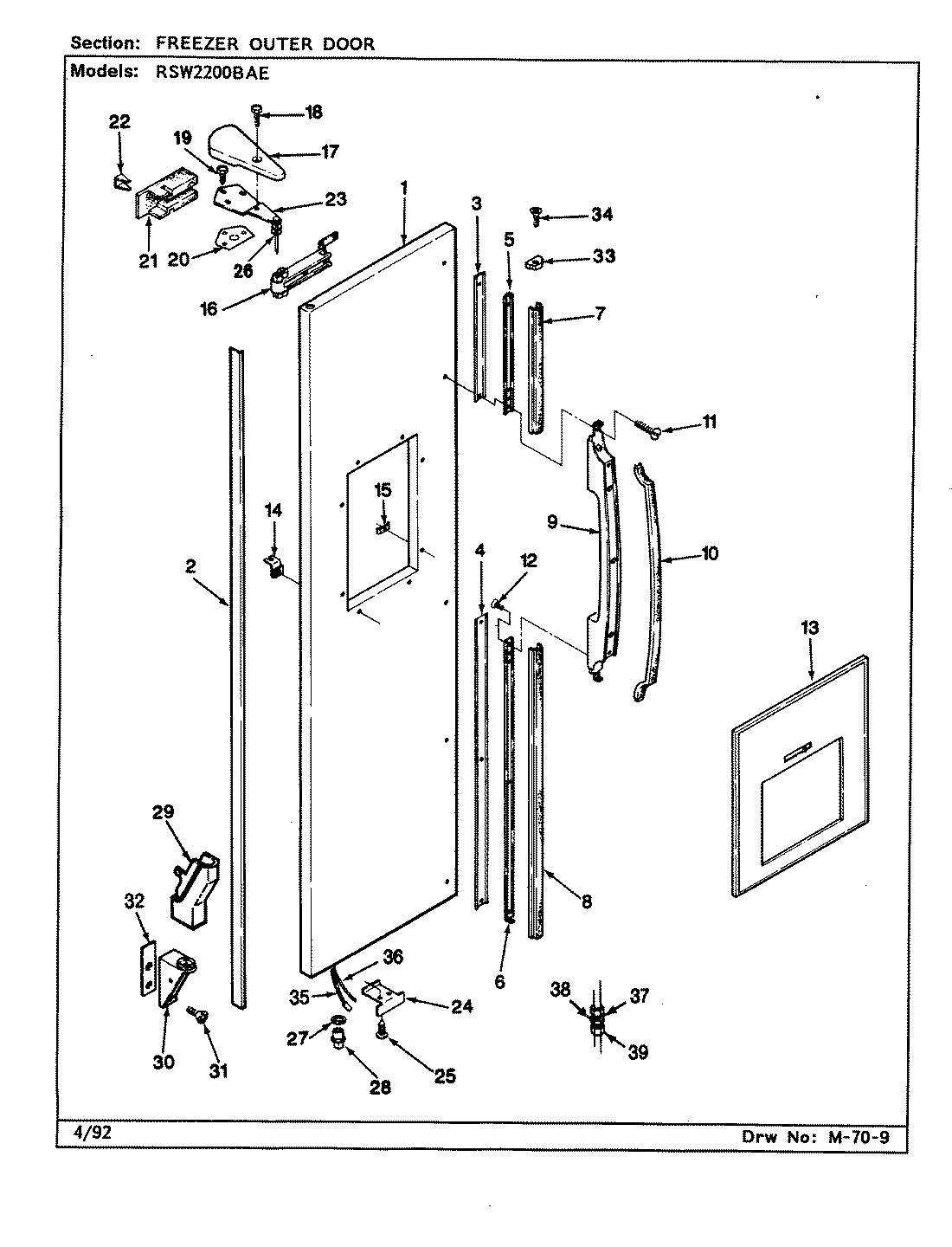 03 - FREEZER OUTER DOOR