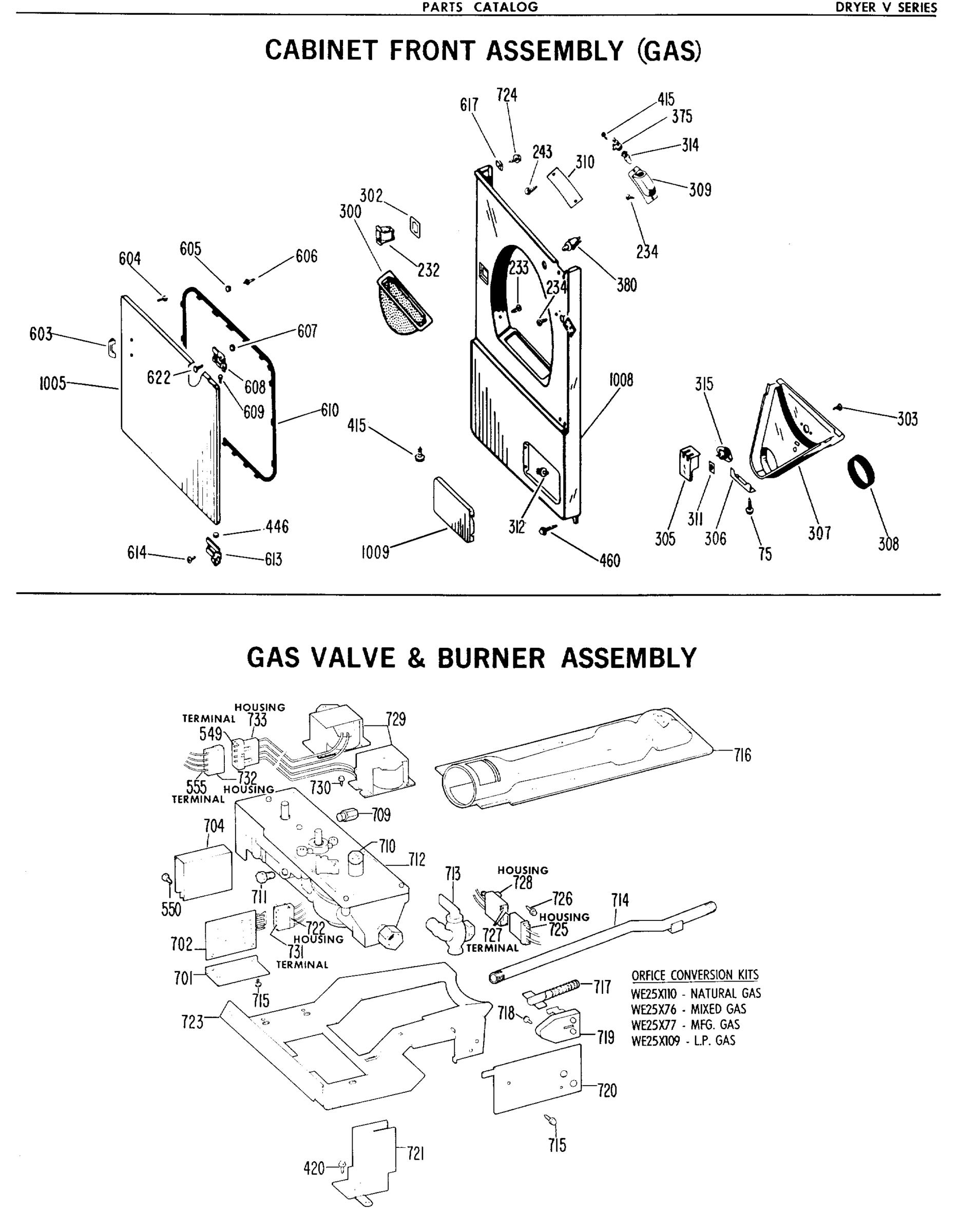CABINET FRONT ASSEMBLY (GAS)